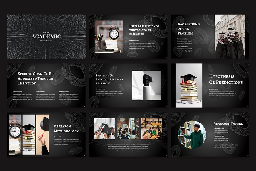 学术报告PPT模板 (PPTX)