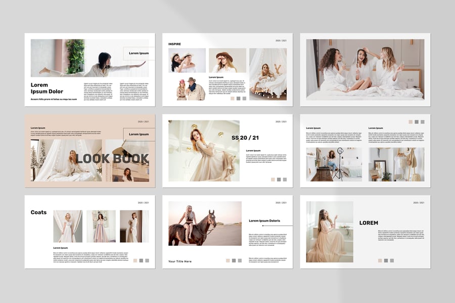 简约裸色时尚PPT模板 (PPTX)