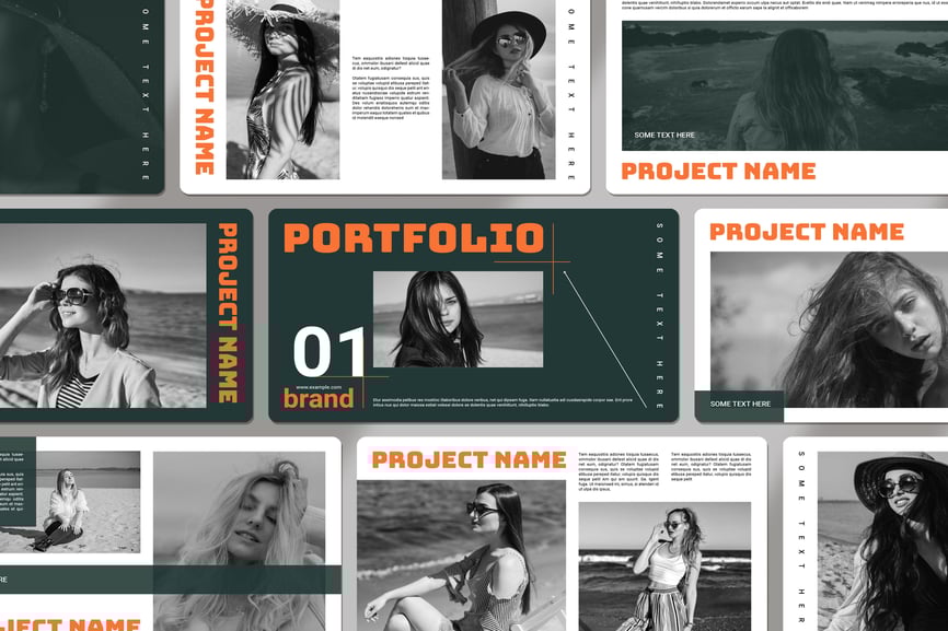 作品集PPT模板 (PPTX)