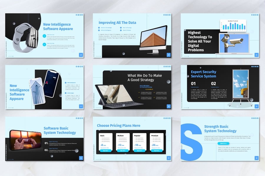 技术PPT模板 (PPTX)