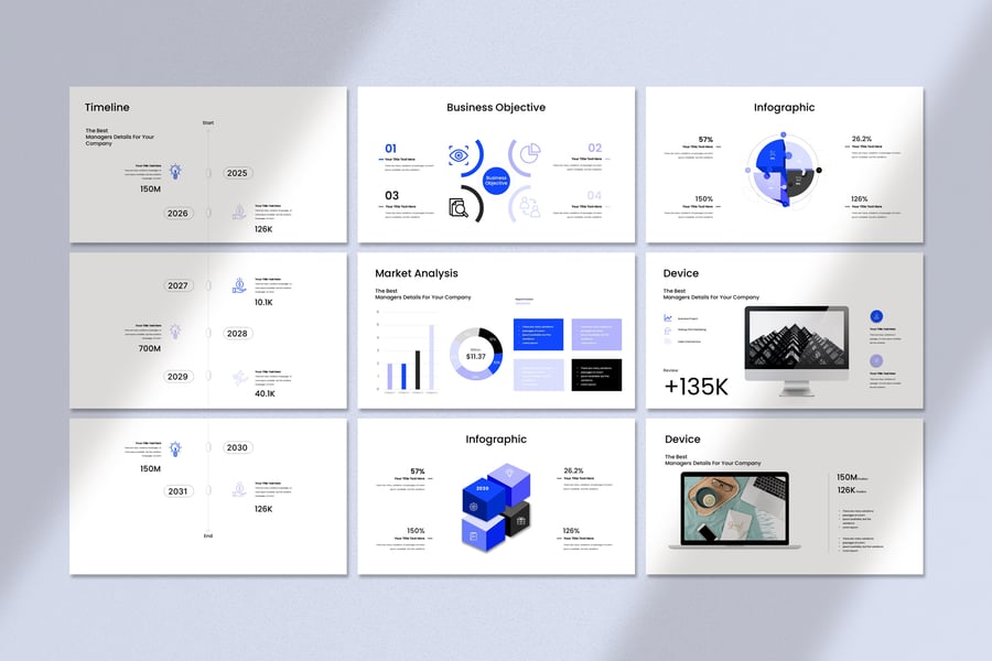 初创公司推介演示PPT模板 (PPTX)
