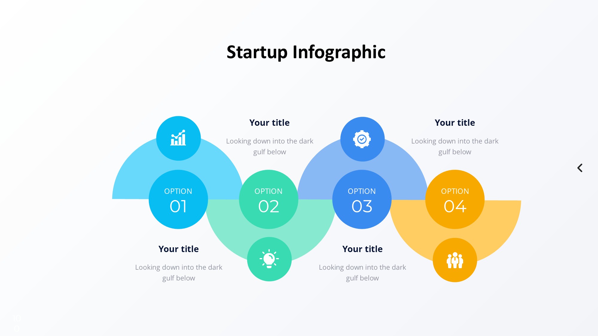 火箭图形信息图示PPT模板