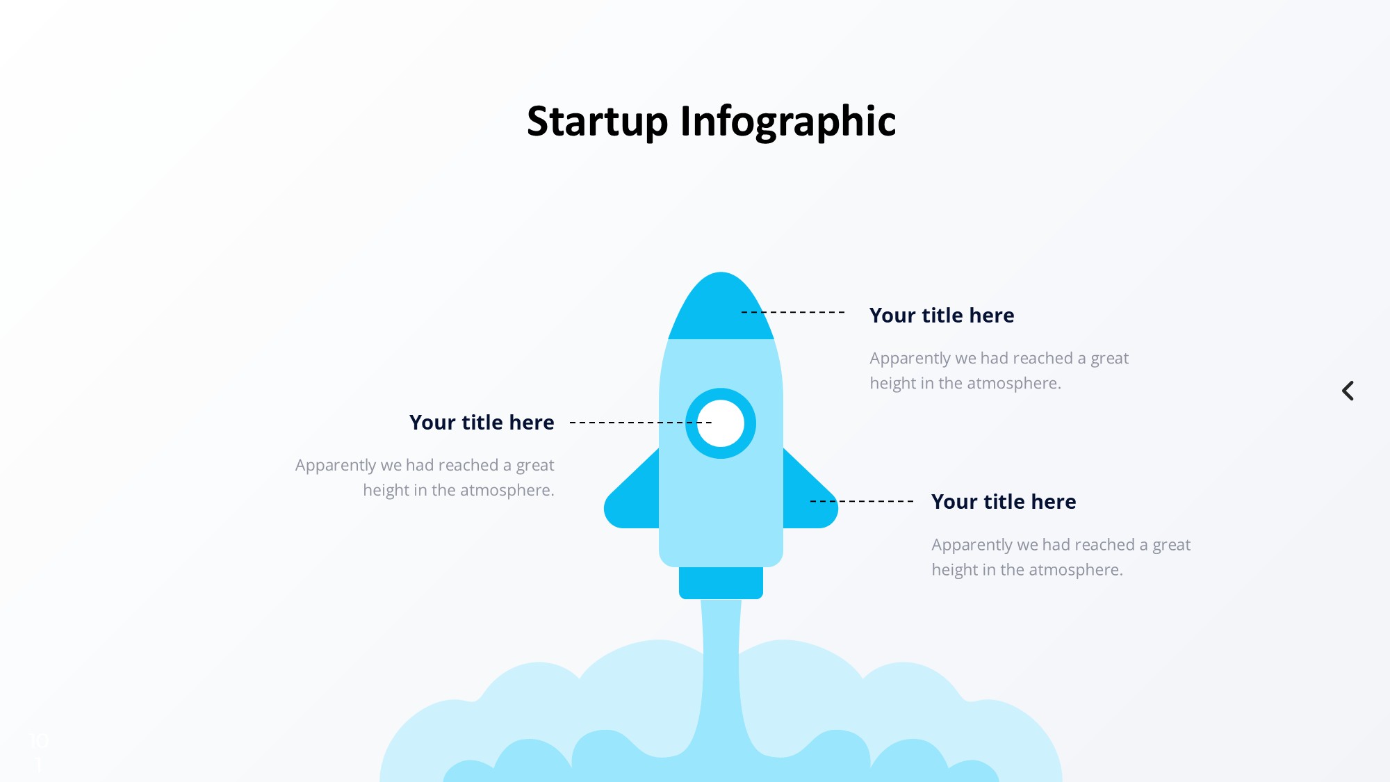 火箭图形信息图示PPT模板