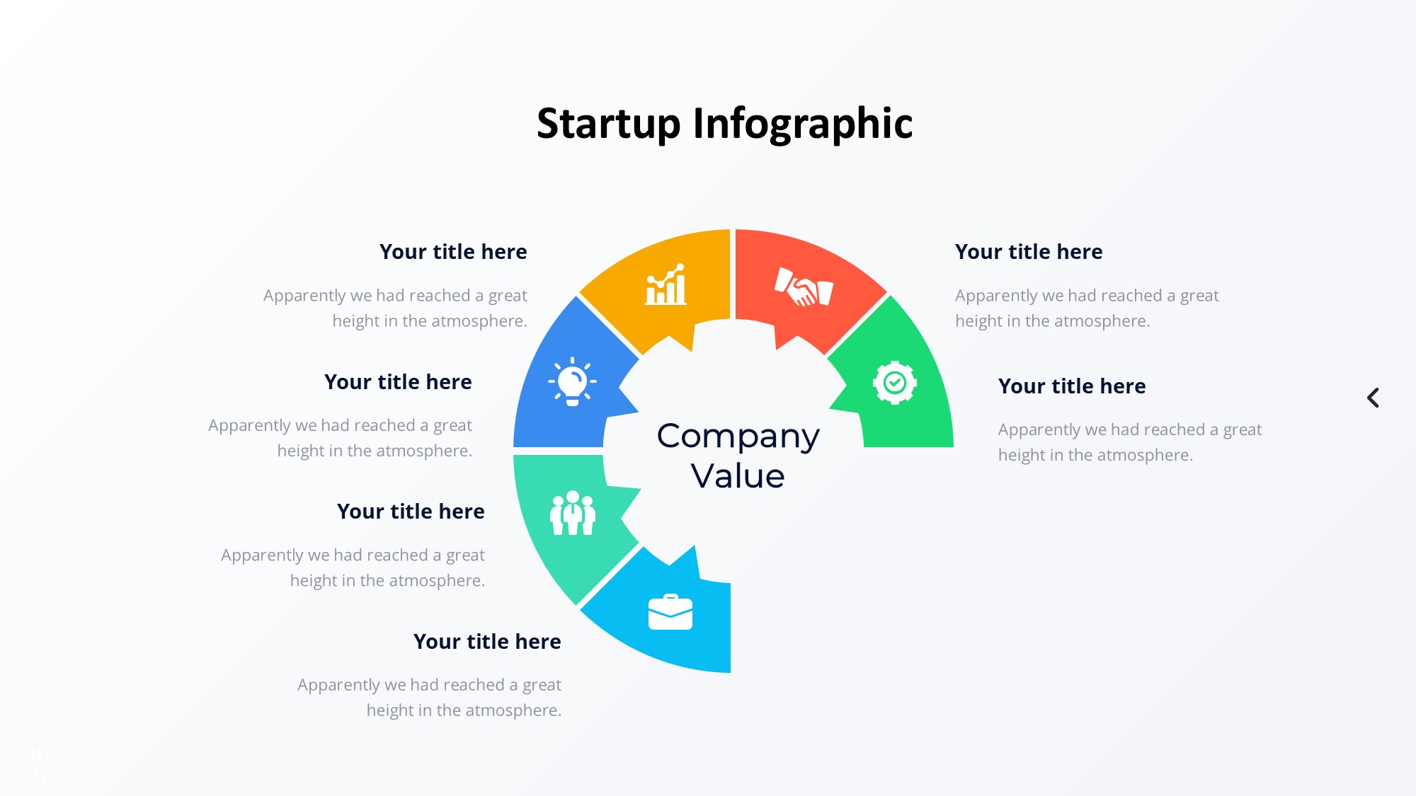 火箭图形信息图示PPT模板
