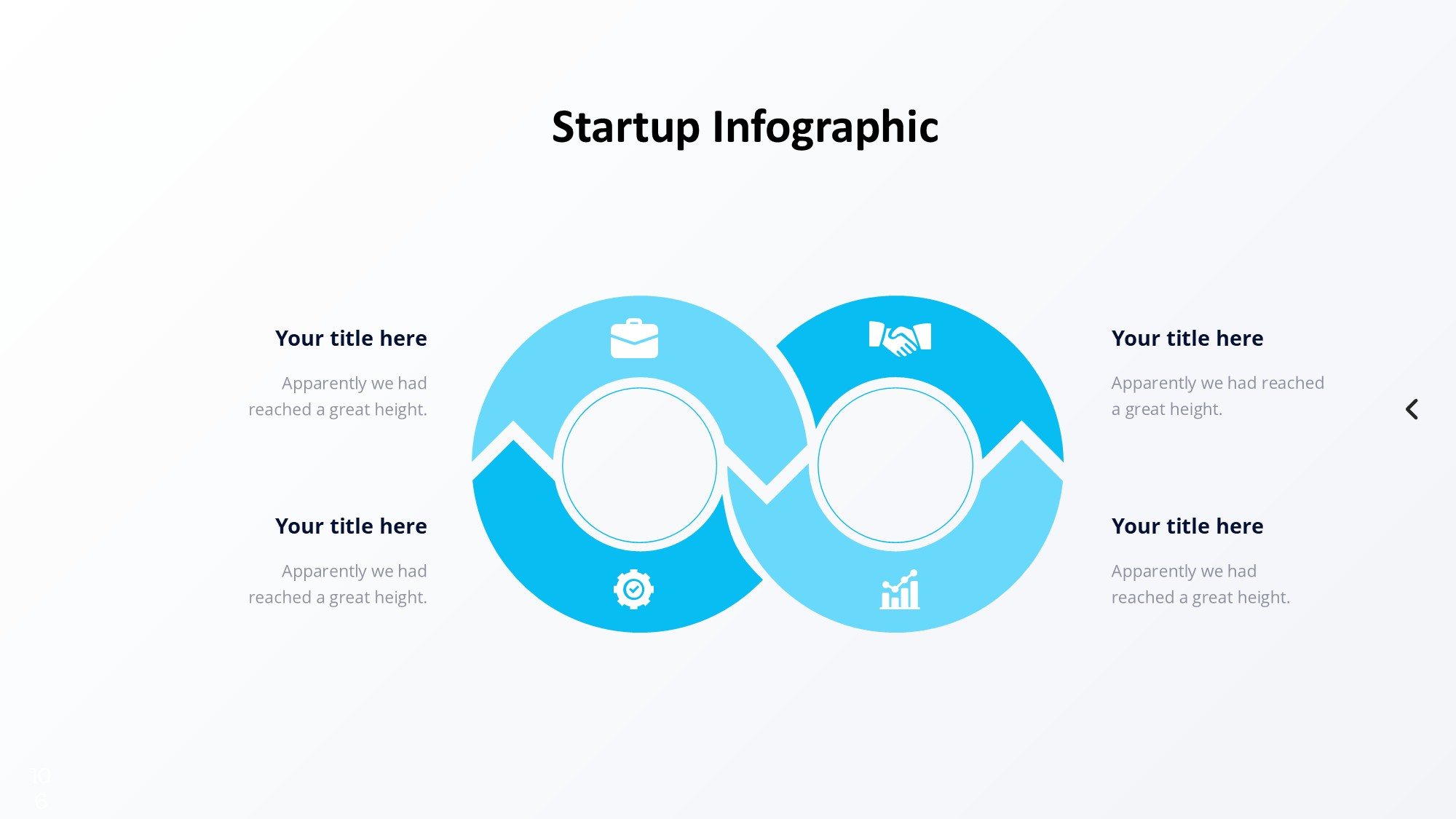 火箭图形信息图示PPT模板