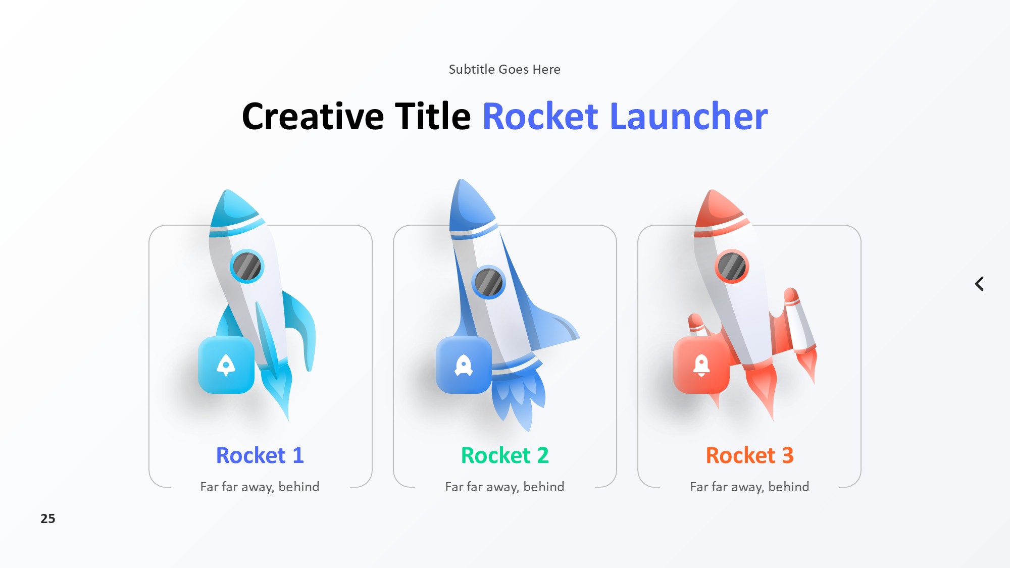 火箭图形信息图示PPT模板