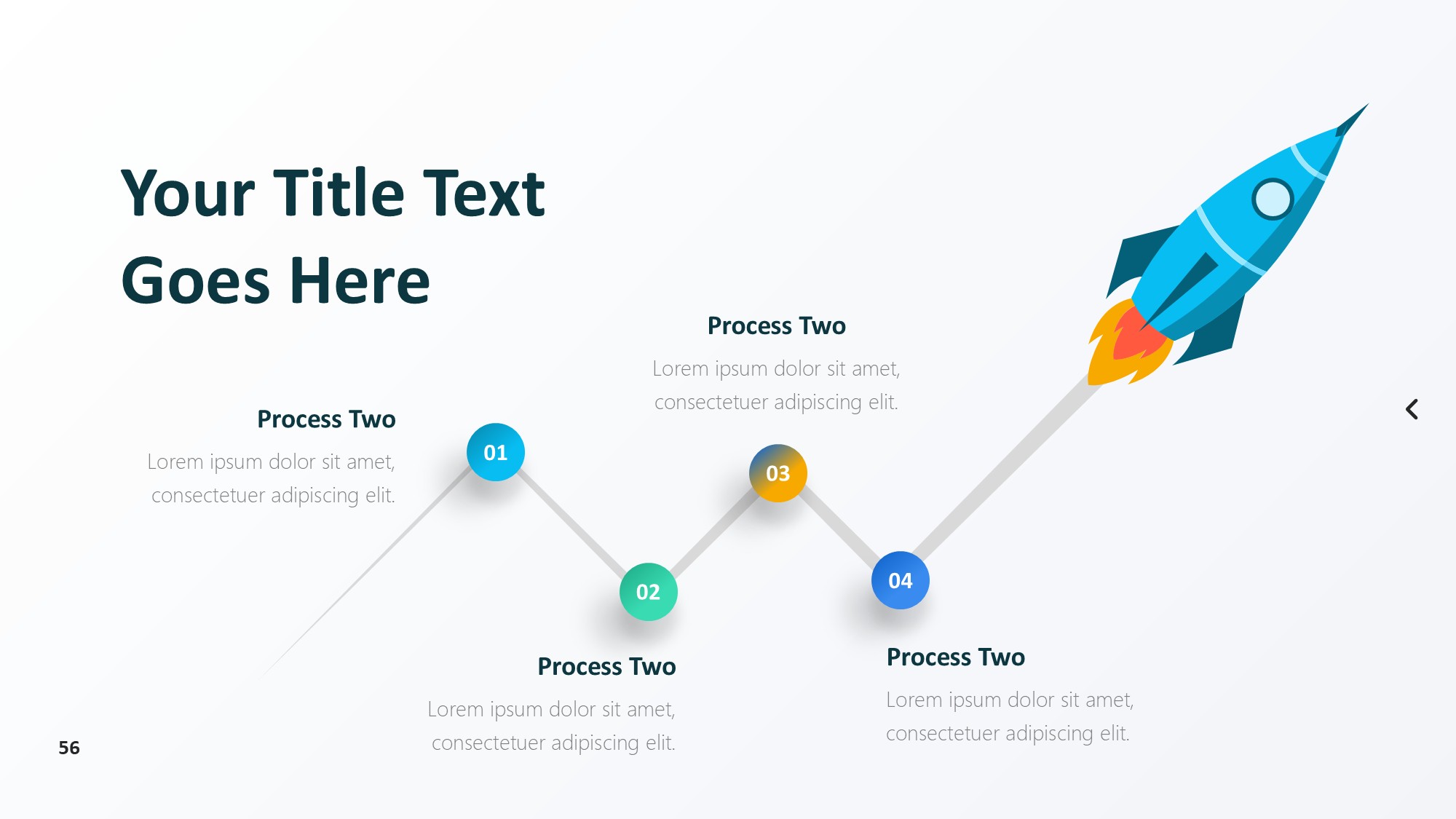 火箭图形信息图示PPT模板