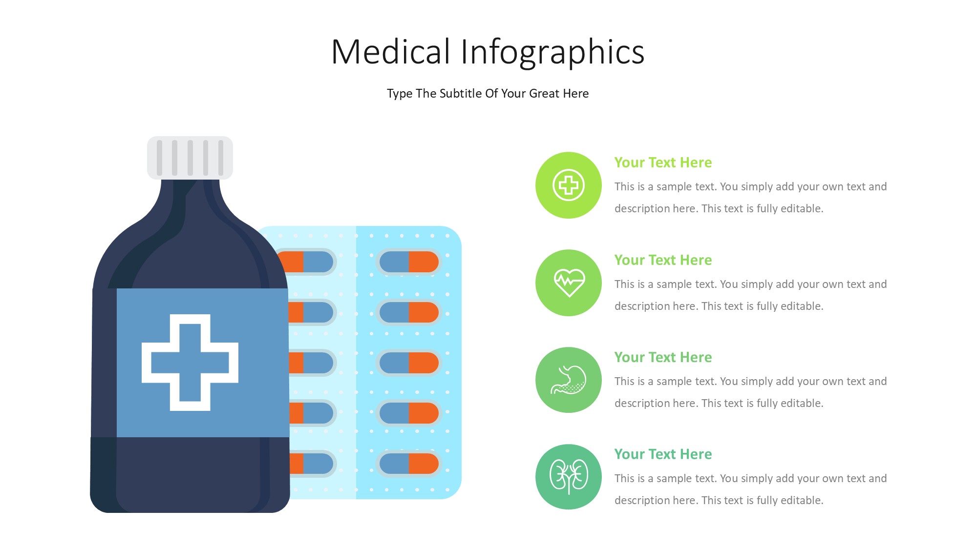 医疗医药图形信息图示PPT模板