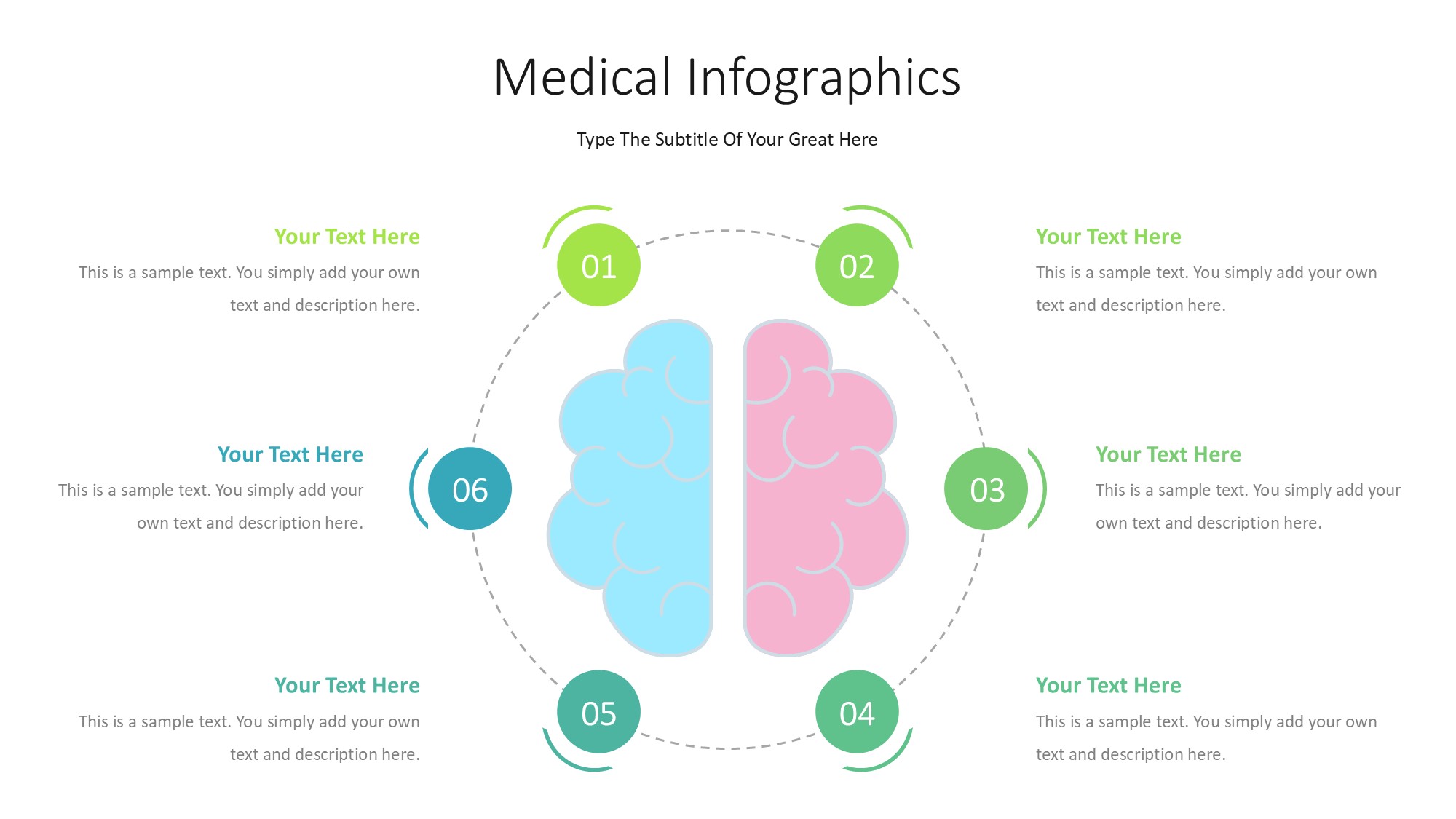 医疗医药图形信息图示PPT模板