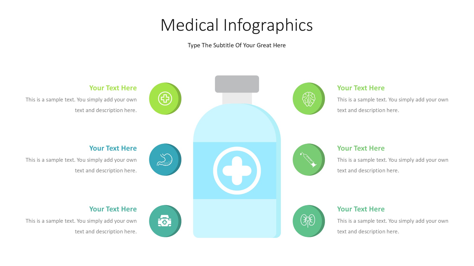 医疗医药图形信息图示PPT模板