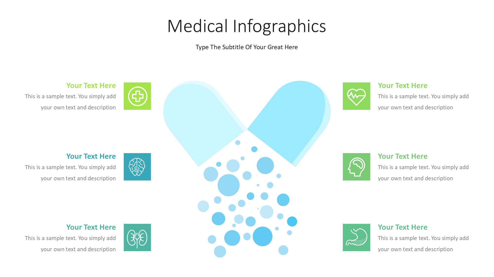 医疗医药图形信息图示PPT模板