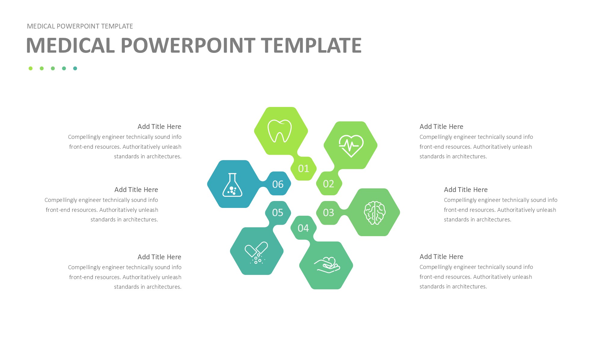医疗医药图形信息图示PPT模板