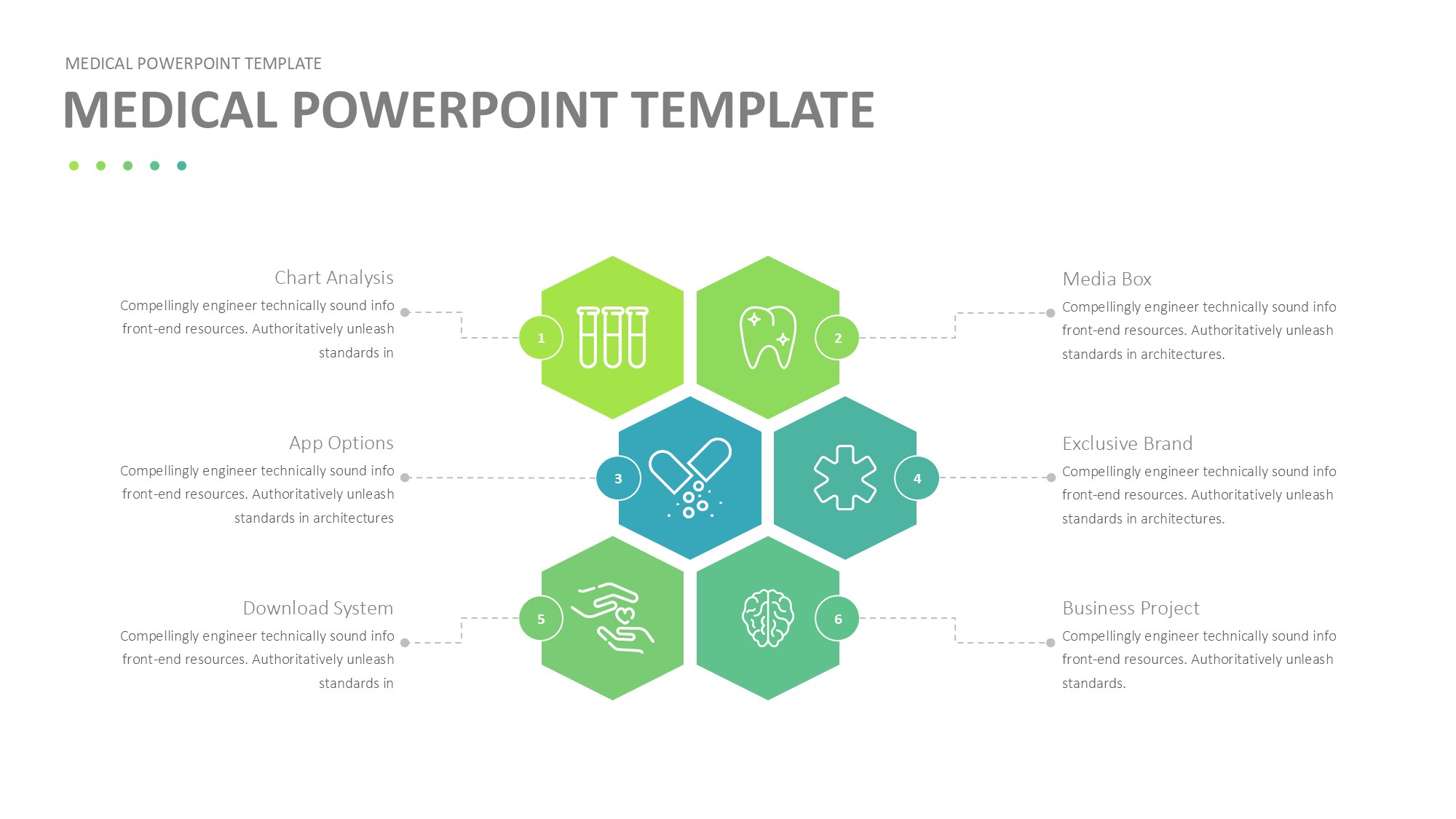 医疗医药图形信息图示PPT模板