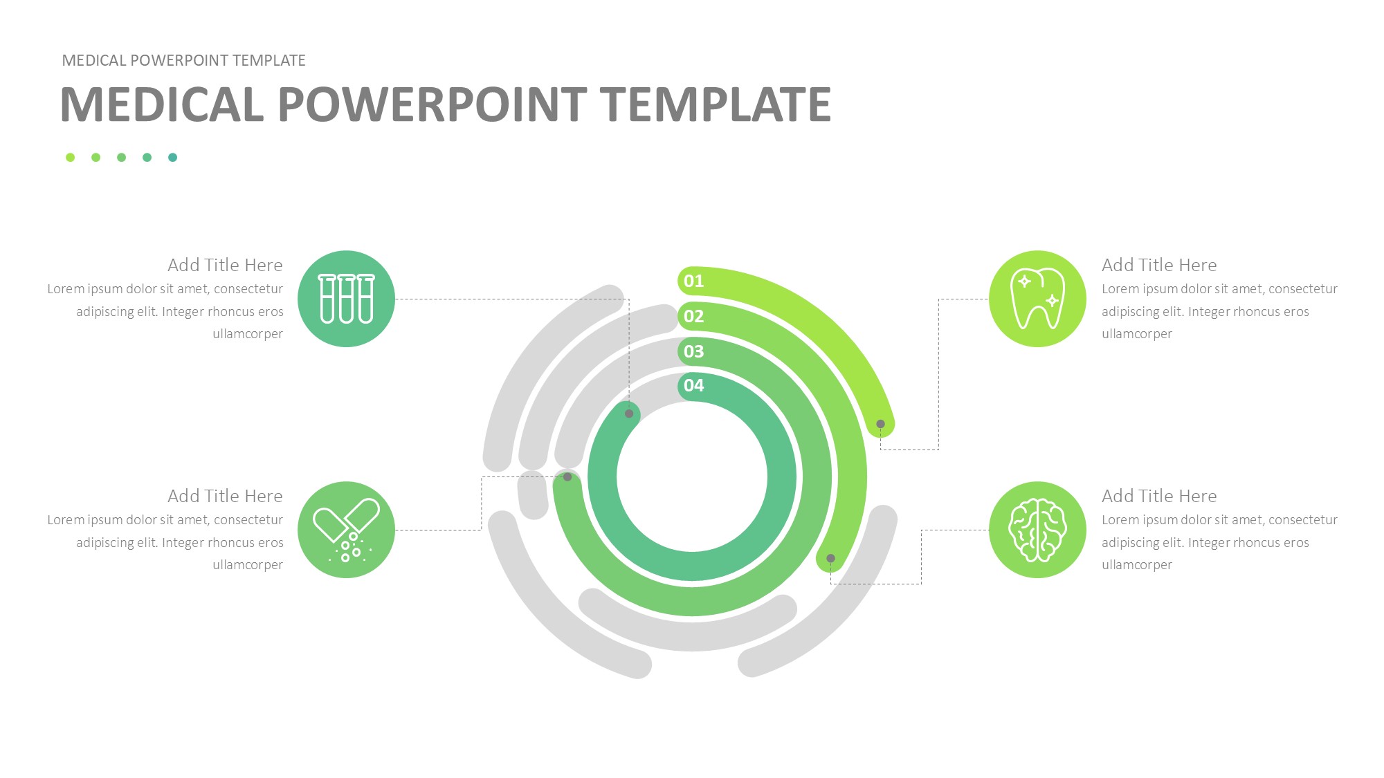 医疗医药图形信息图示PPT模板