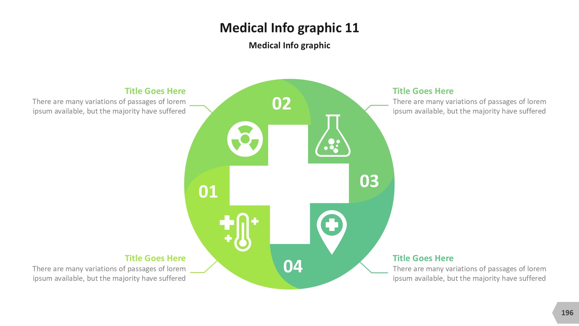 医疗医药图形信息图示PPT模板