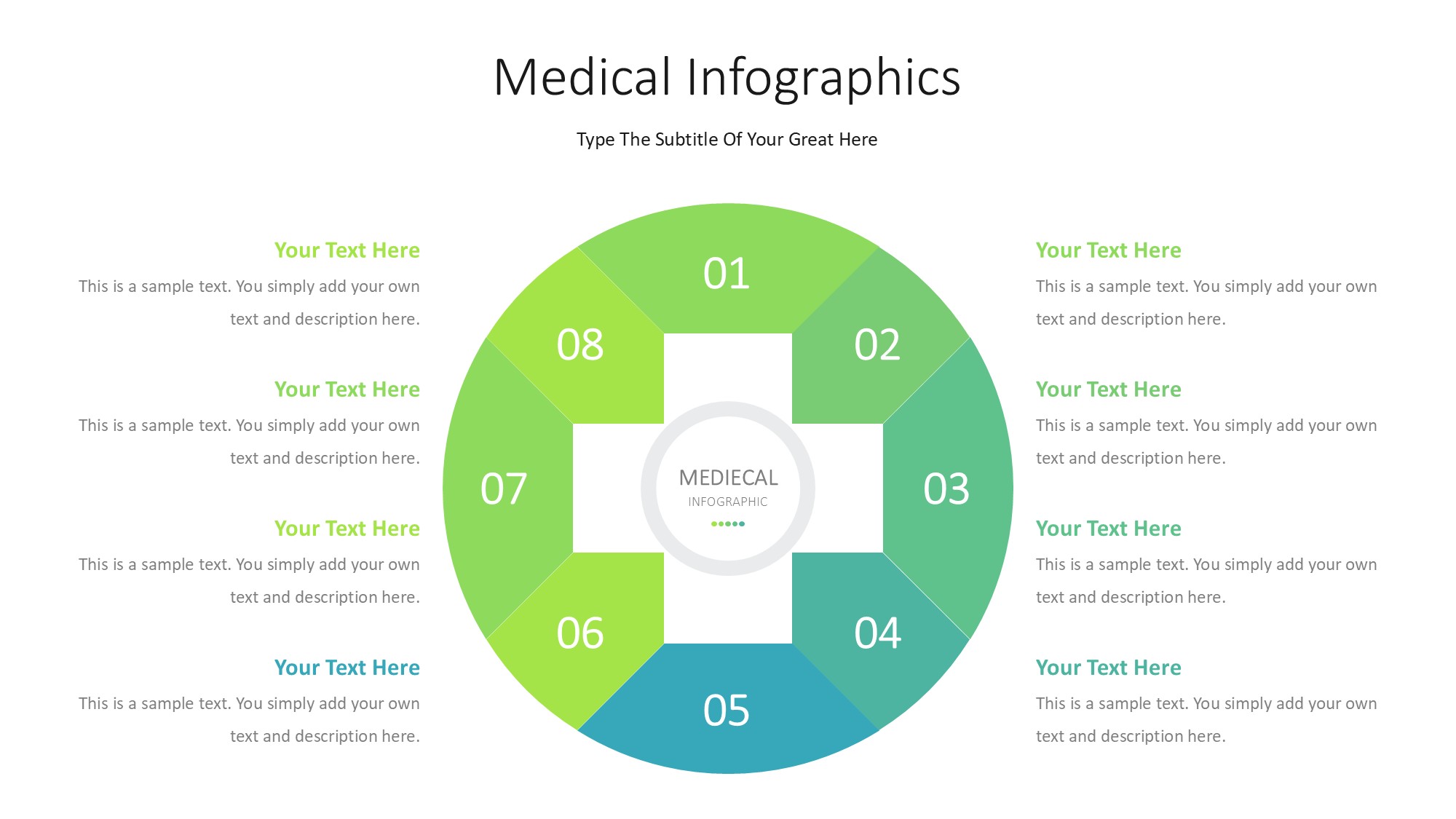 医疗医药图形信息图示PPT模板