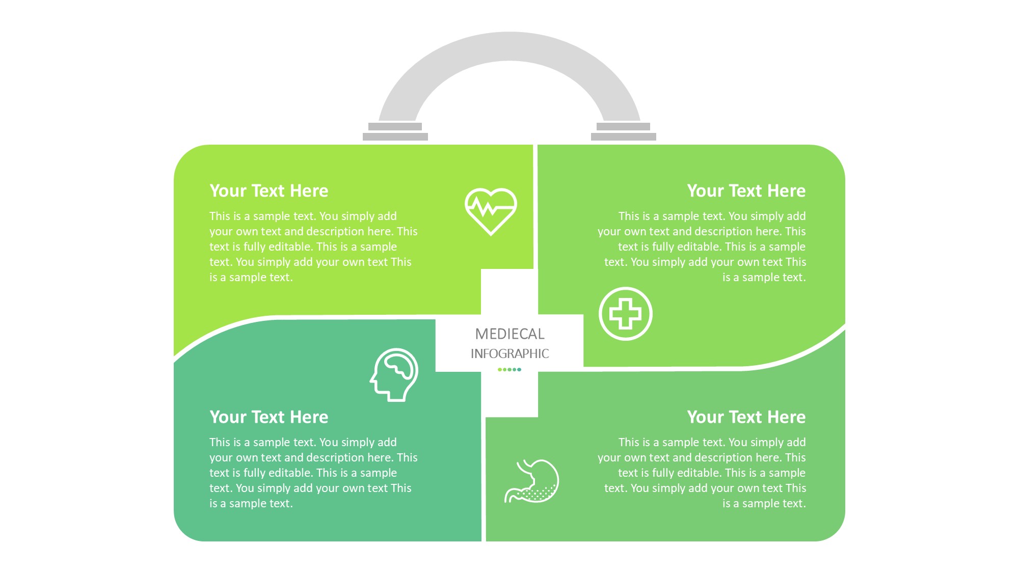 医疗医药图形信息图示PPT模板