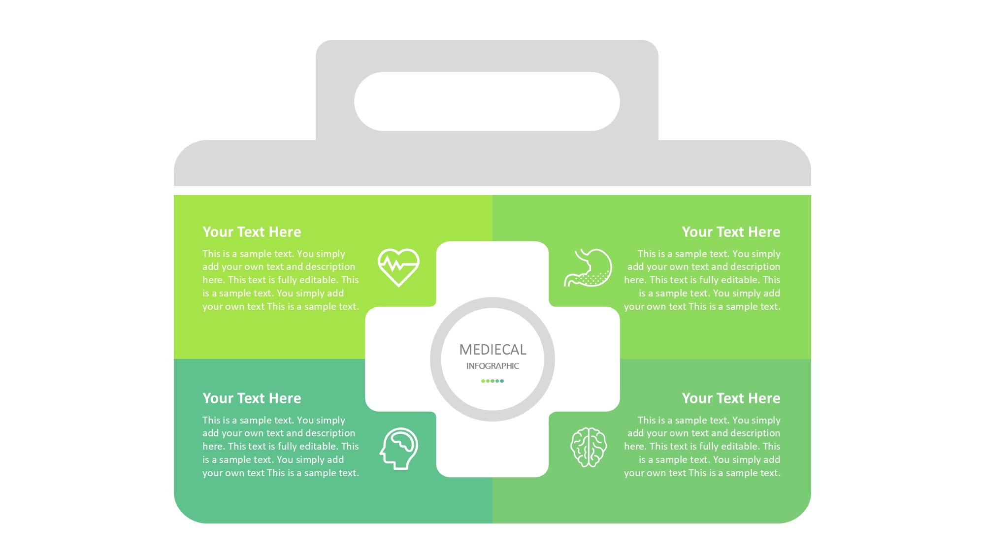 医疗医药图形信息图示PPT模板