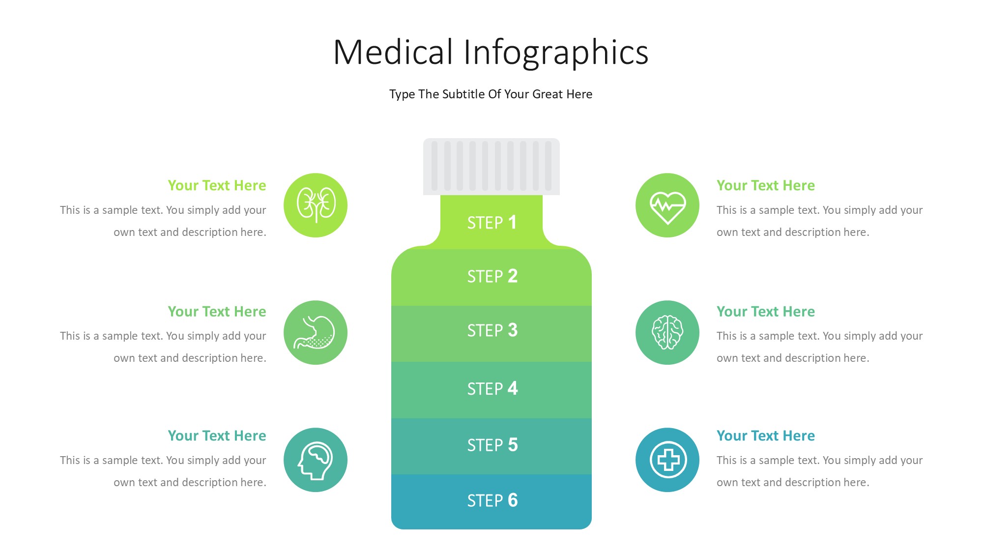 医疗医药图形信息图示PPT模板