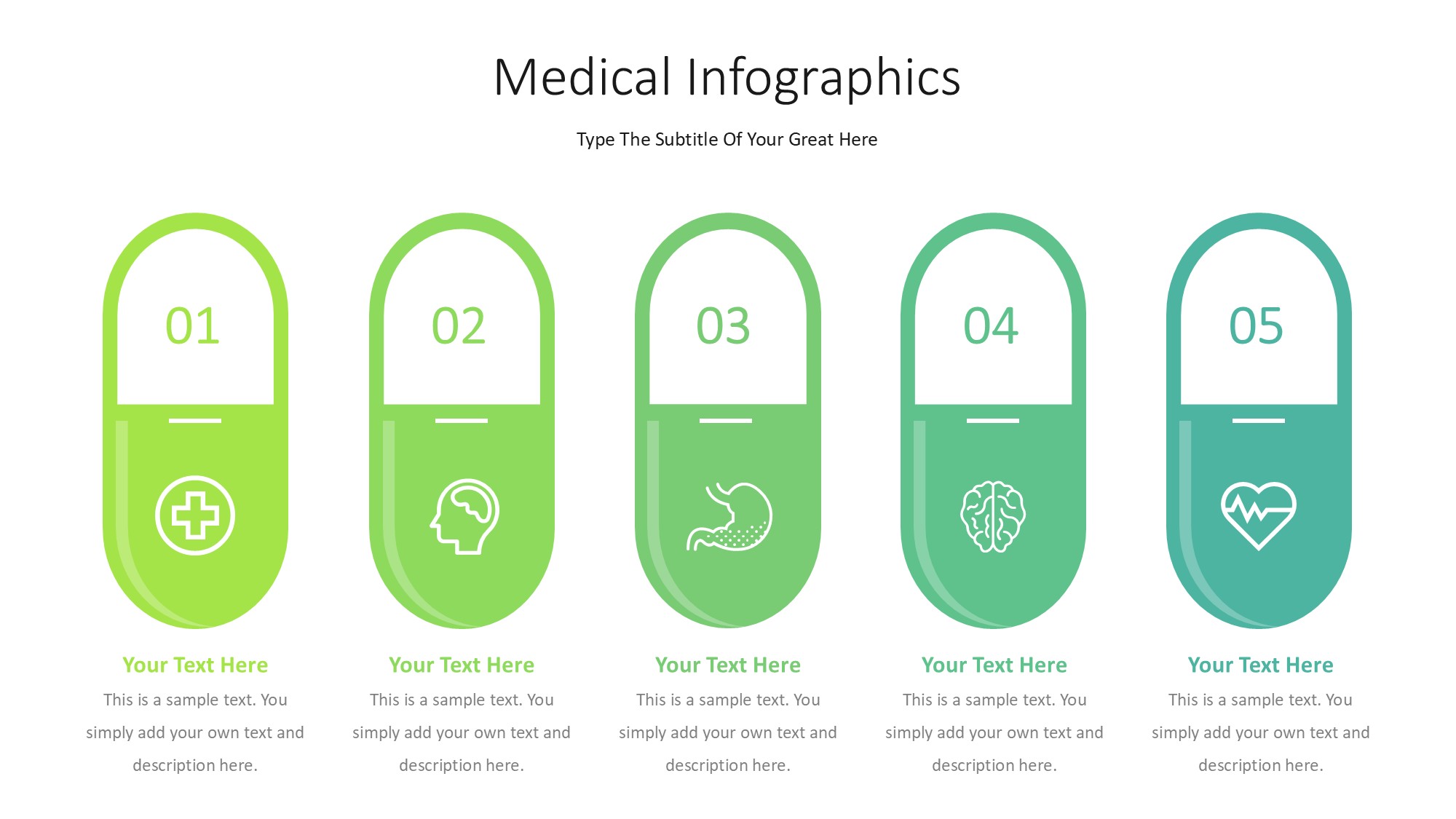 医疗医药图形信息图示PPT模板