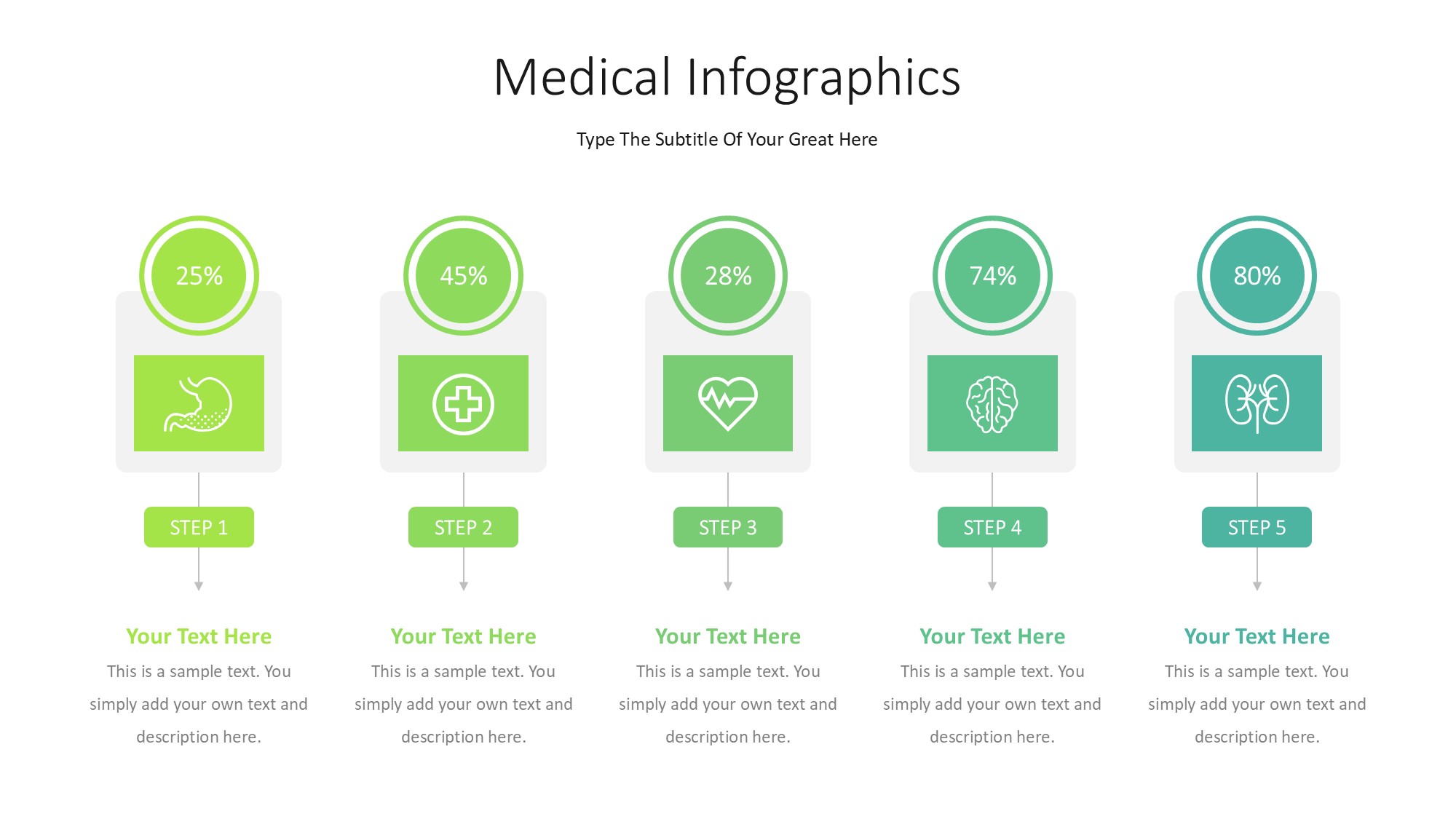 医疗医药图形信息图示PPT模板