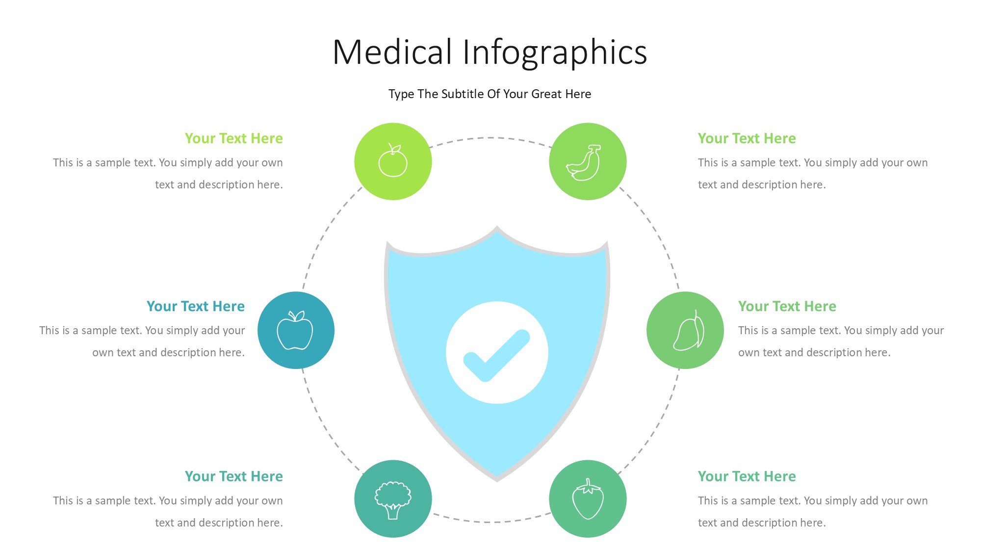 医疗医药图形信息图示PPT模板