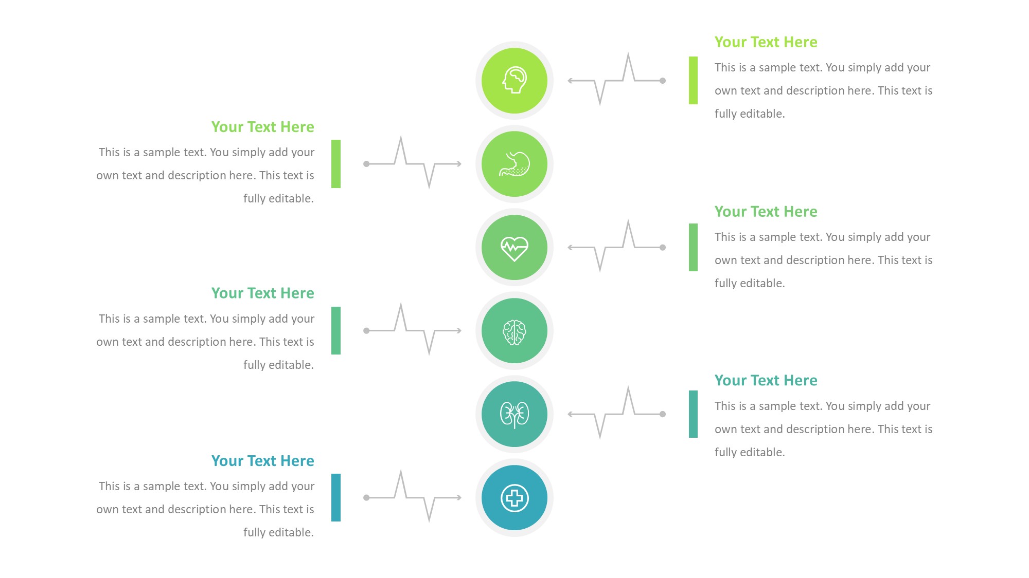 医疗医药图形信息图示PPT模板