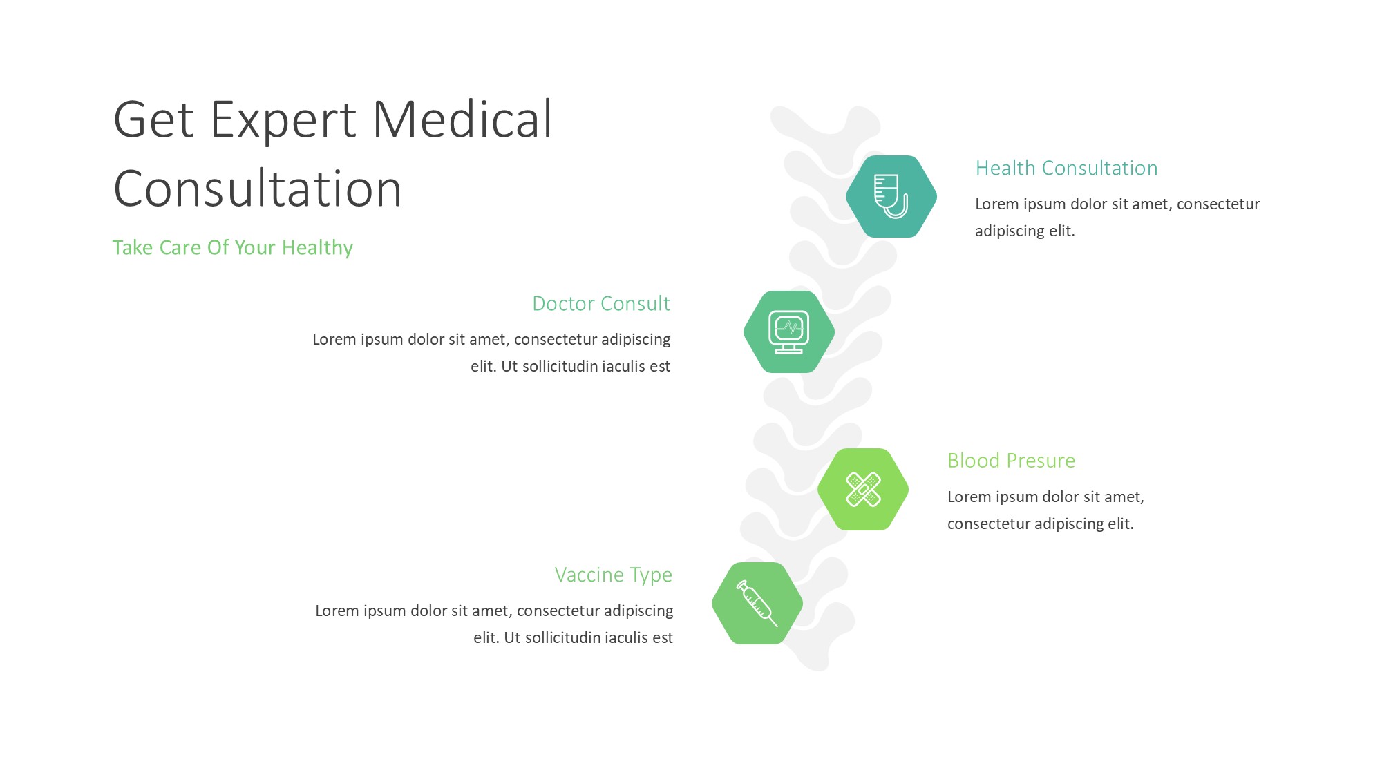 医疗医药图形信息图示PPT模板
