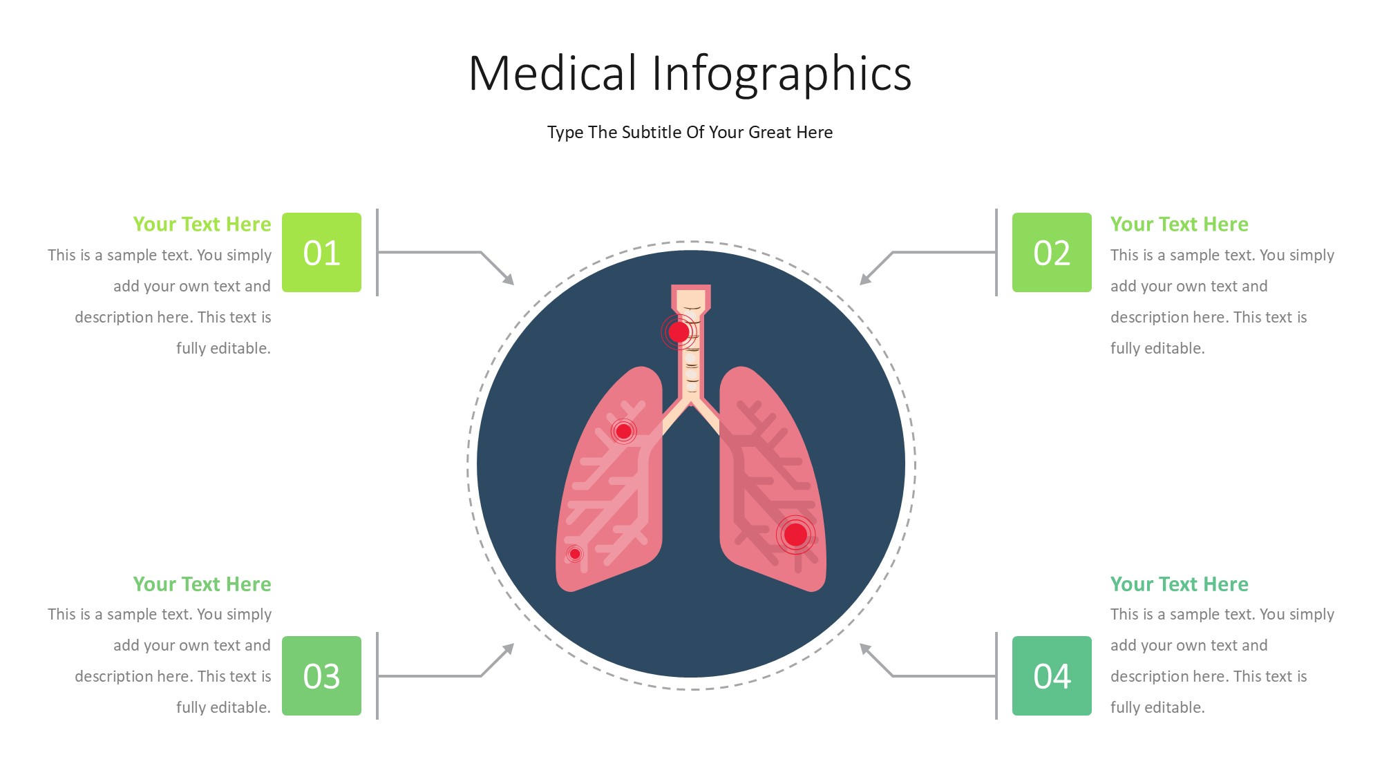 医疗医药图形信息图示PPT模板