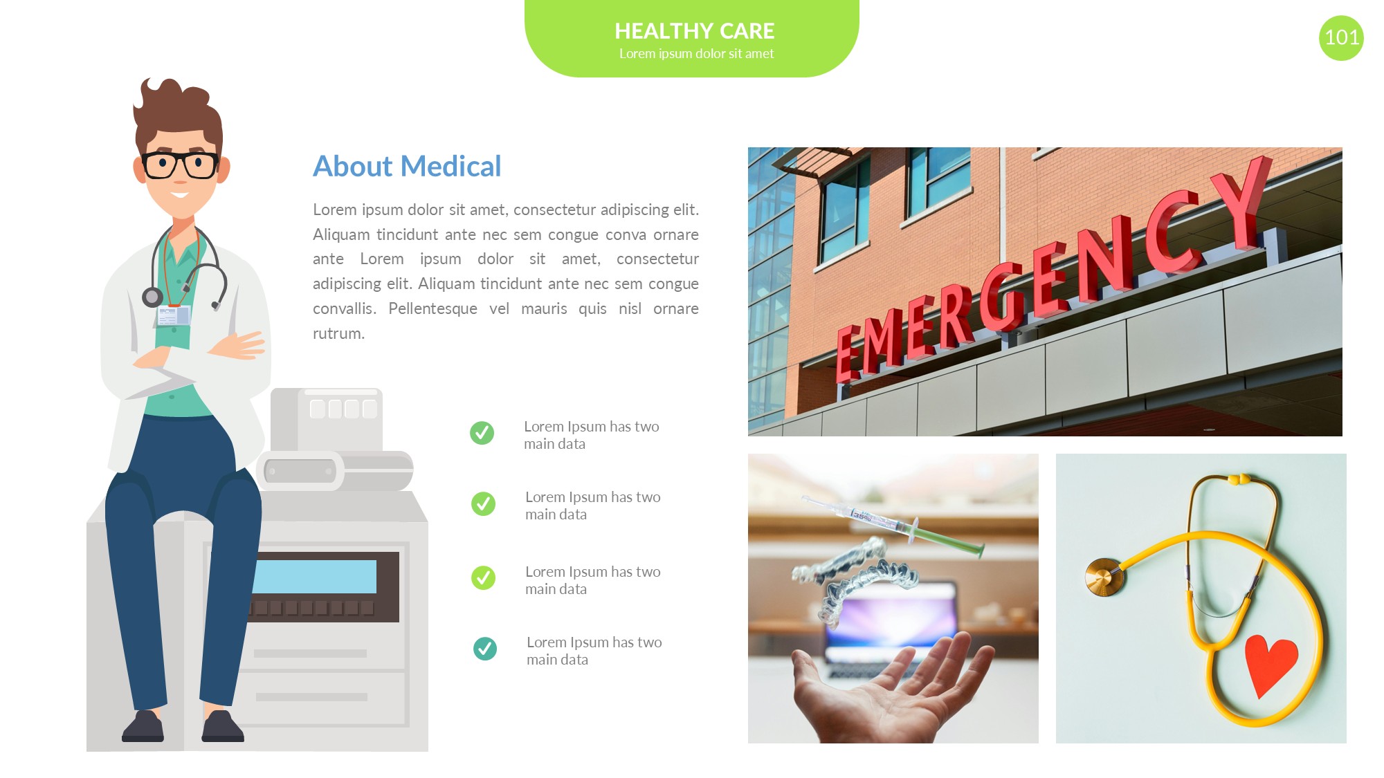 医疗医药图形信息图示PPT模板