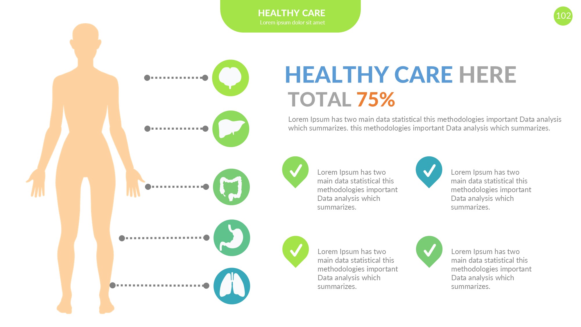 医疗医药图形信息图示PPT模板