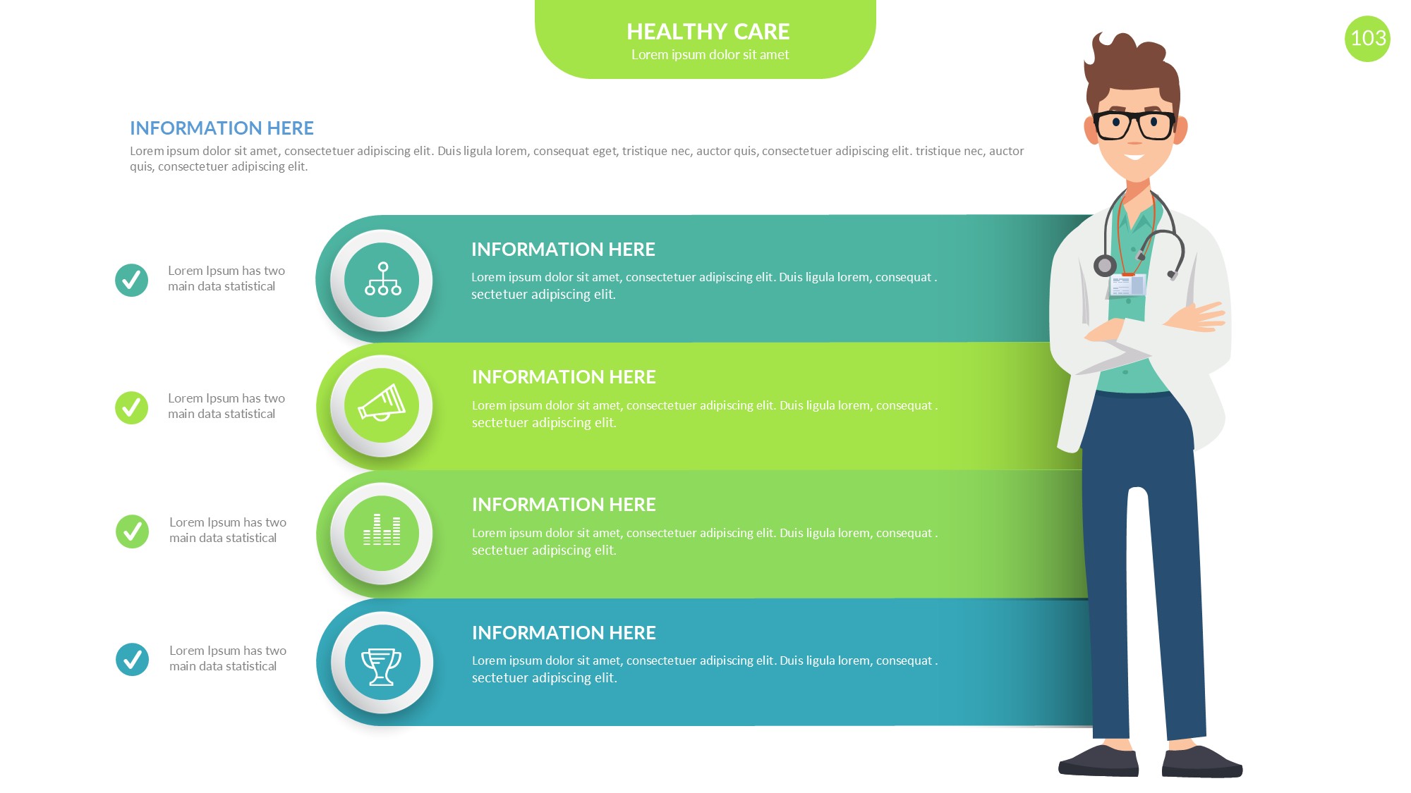 医疗医药图形信息图示PPT模板