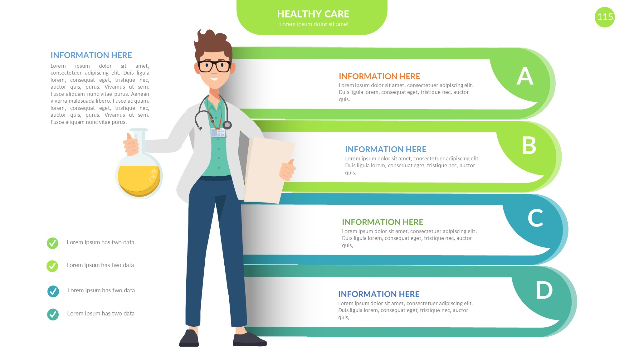 医疗医药图形信息图示PPT模板
