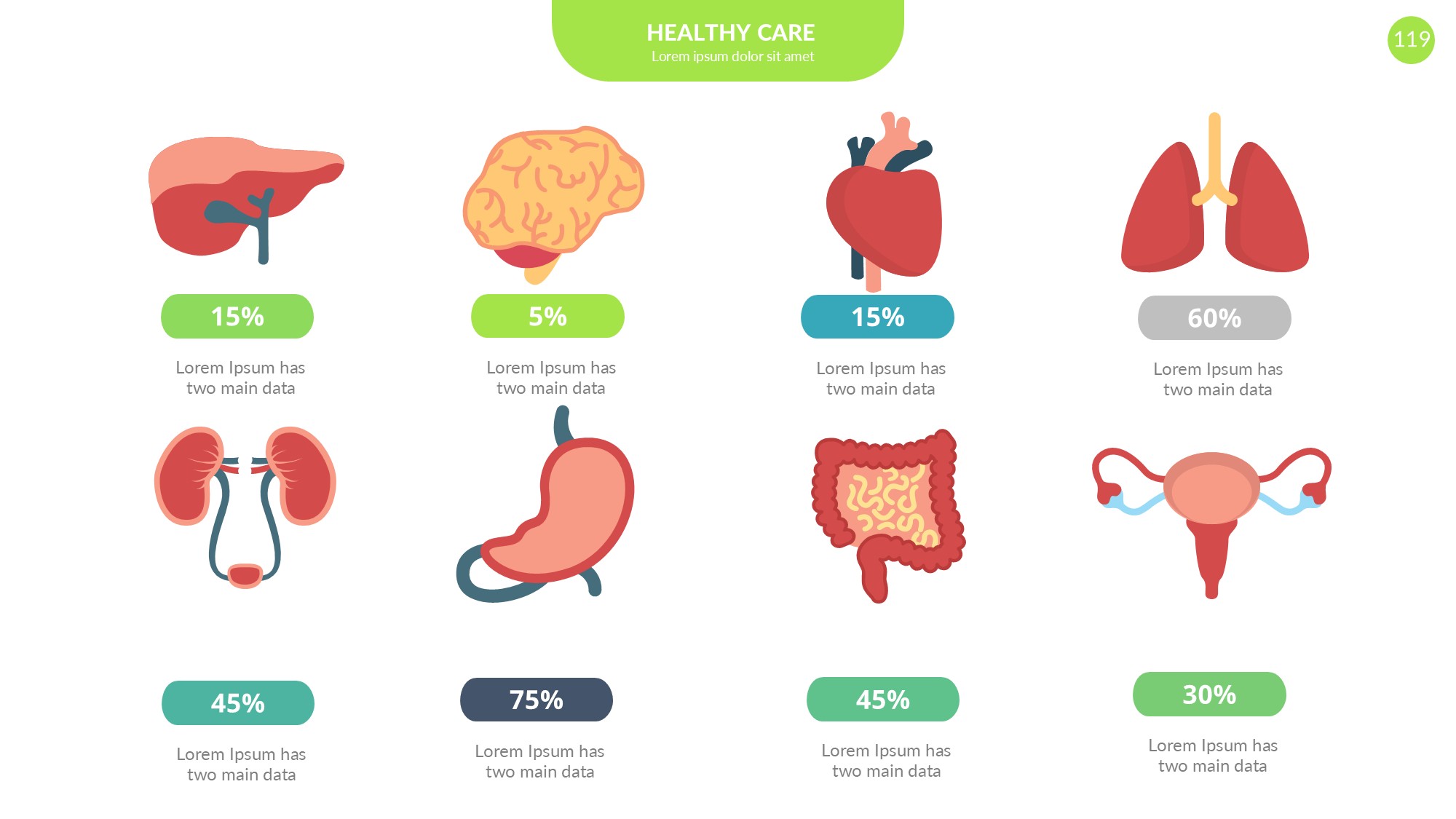 医疗医药图形信息图示PPT模板