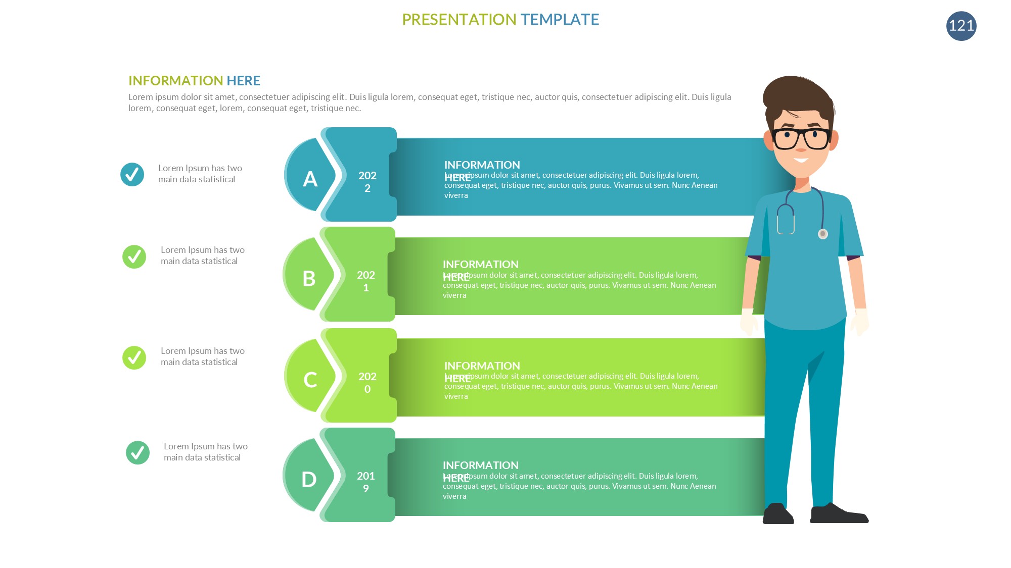 医疗医药图形信息图示PPT模板