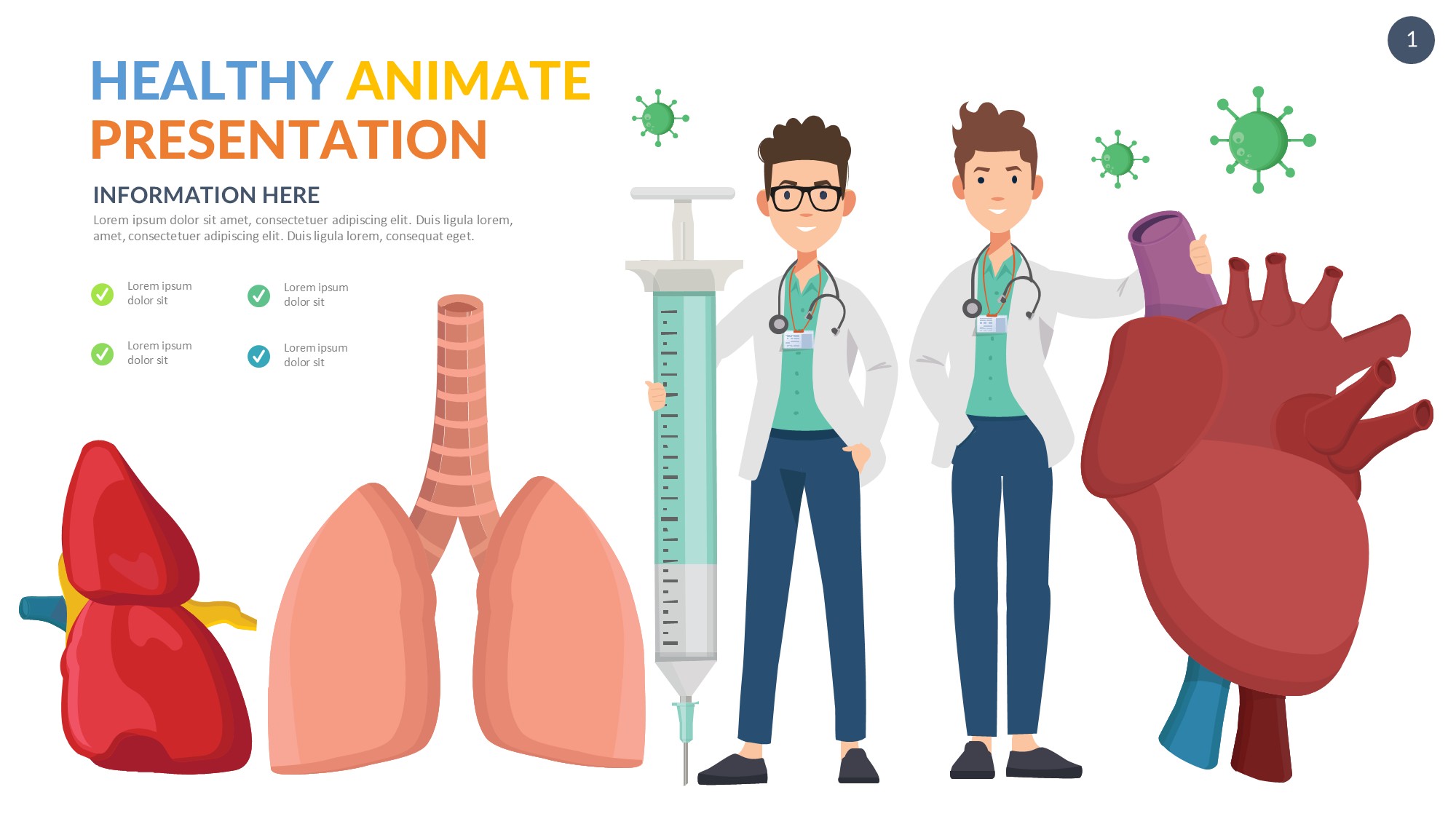 医疗医药图形信息图示PPT模板