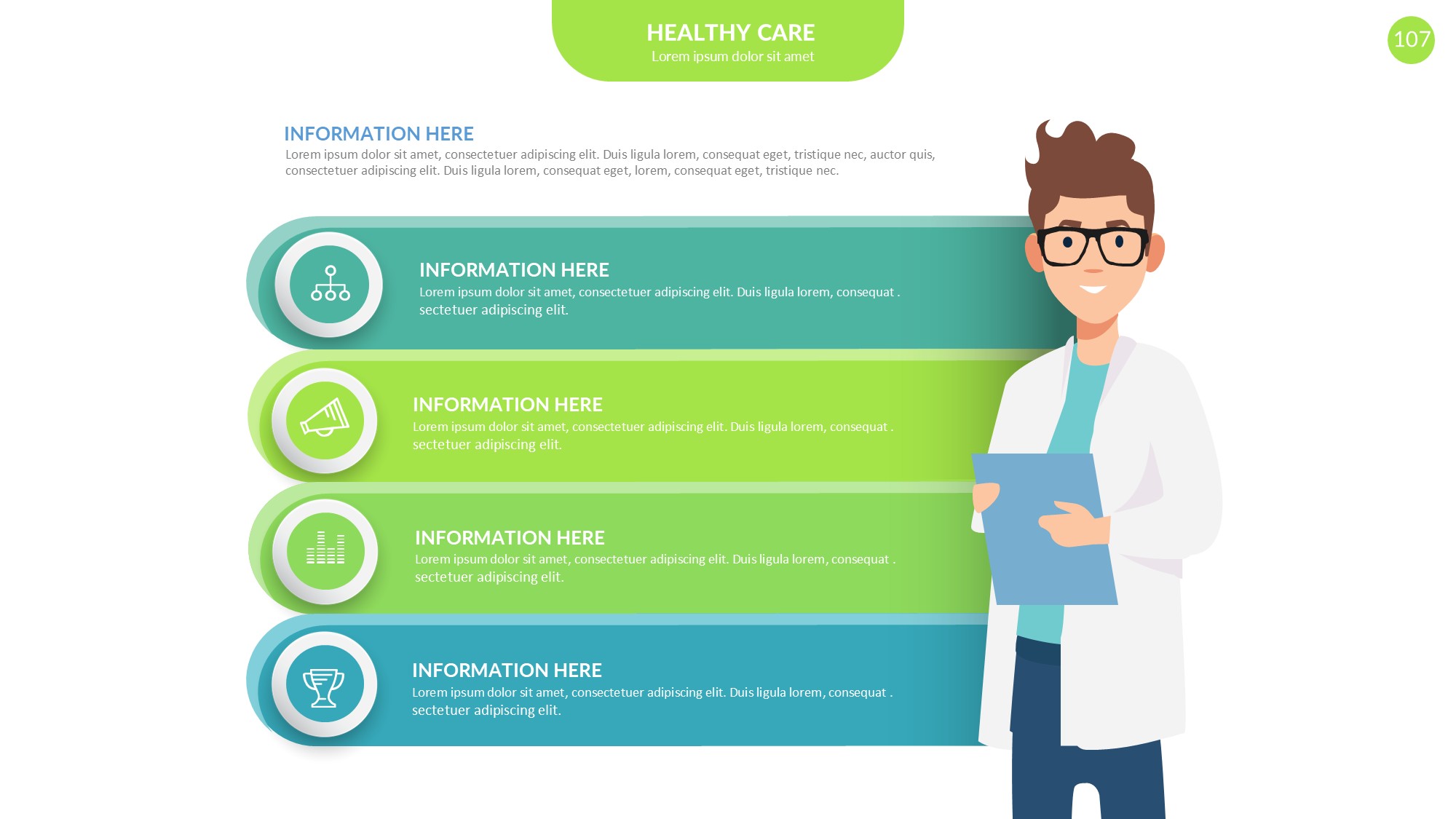 医疗医药图形信息图示PPT模板