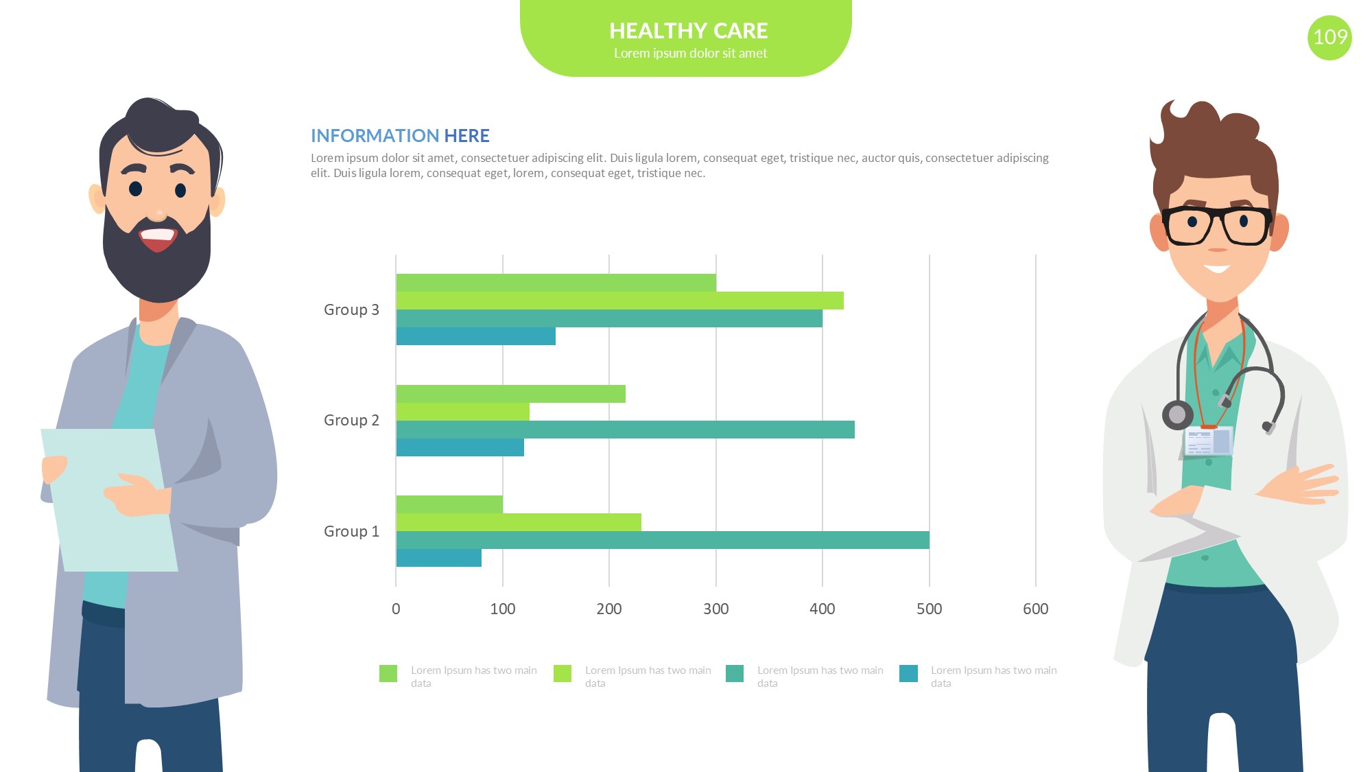 医疗医药图形信息图示PPT模板