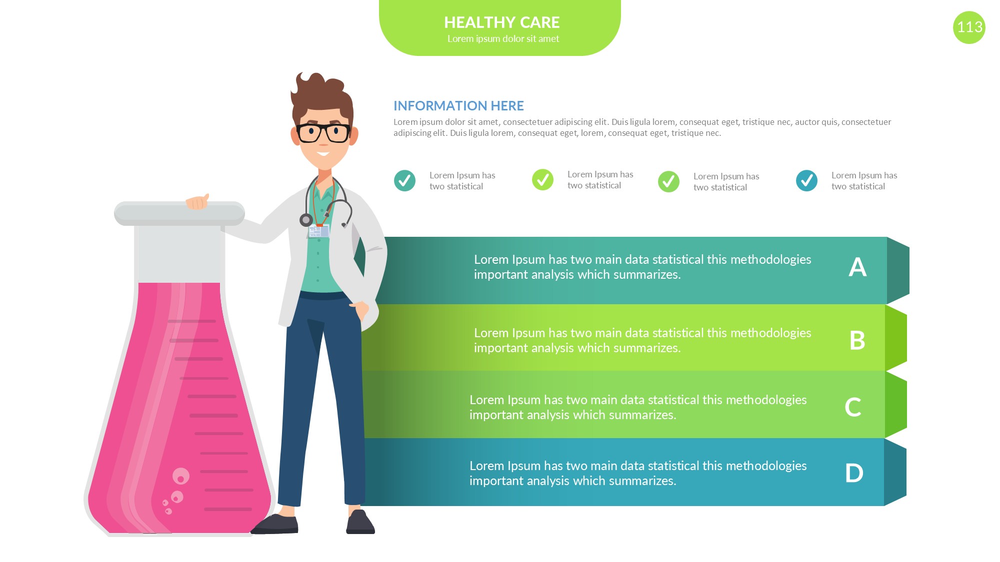 医疗医药图形信息图示PPT模板