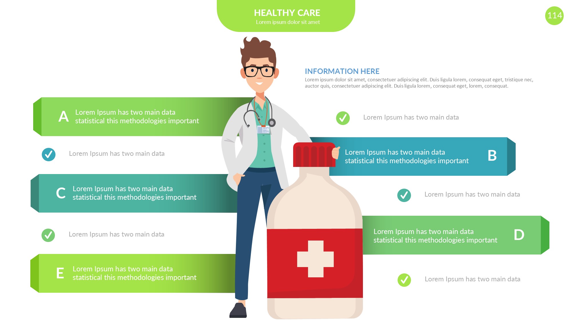 医疗医药图形信息图示PPT模板