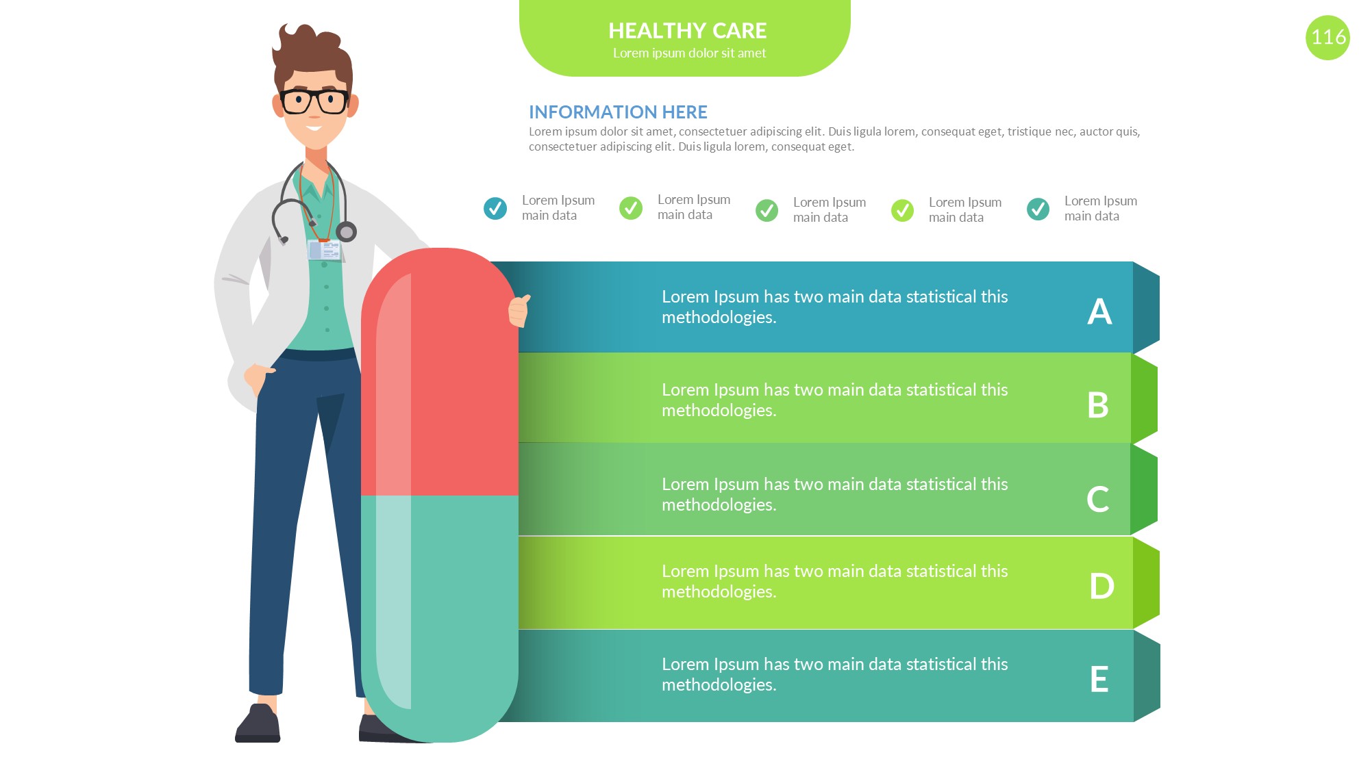 医疗医药图形信息图示PPT模板