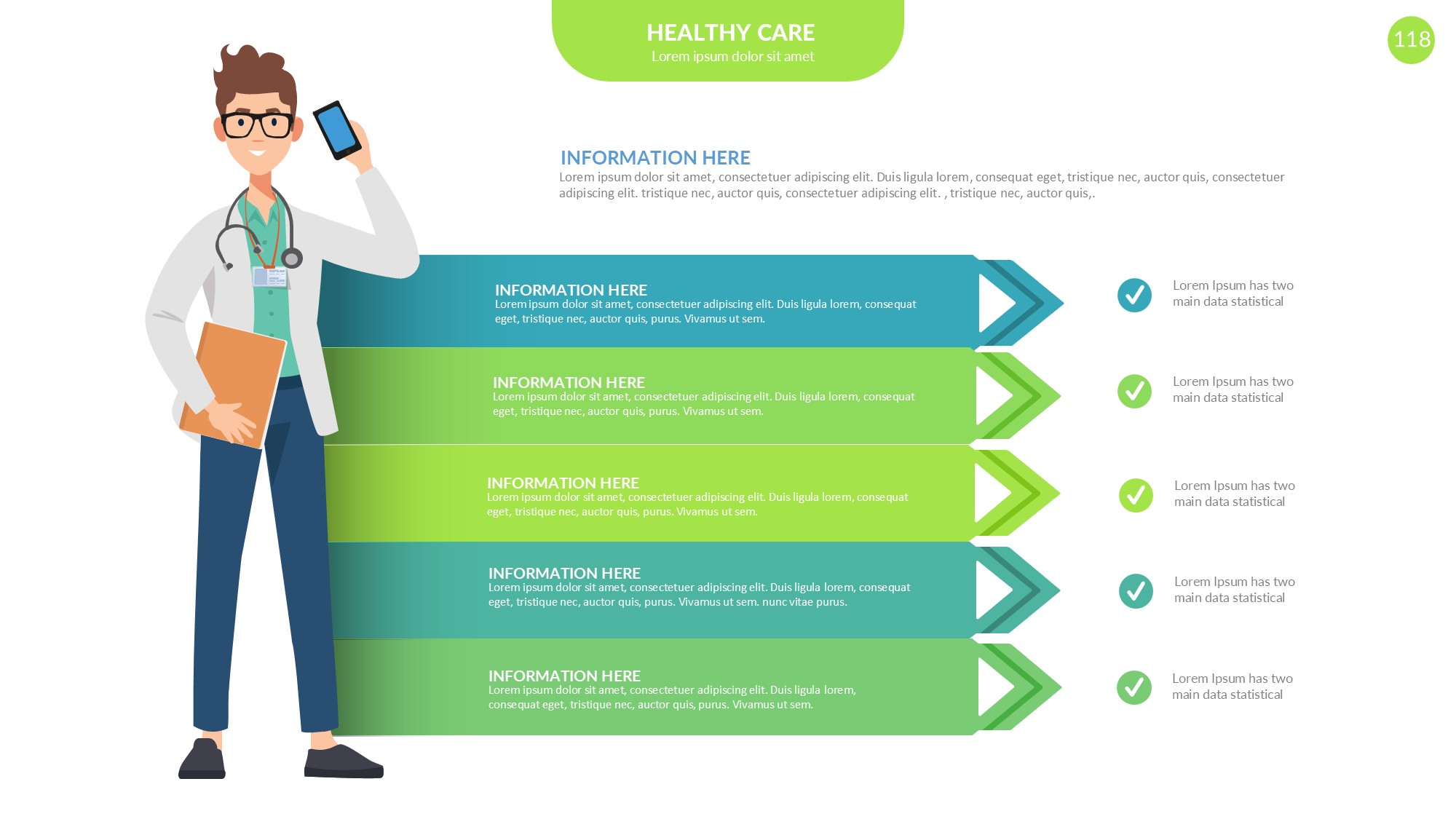 医疗医药图形信息图示PPT模板