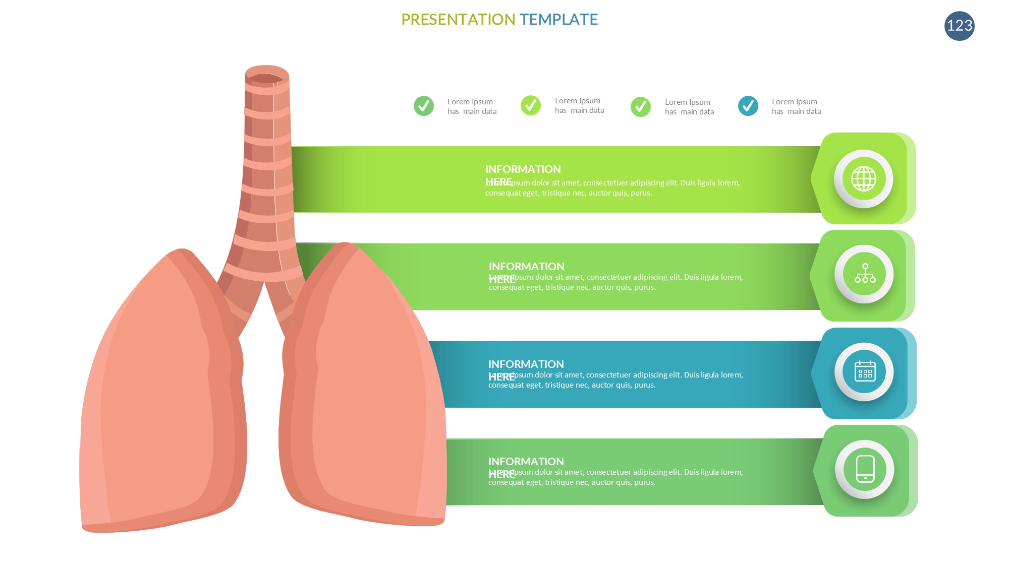 医疗医药图形信息图示PPT模板
