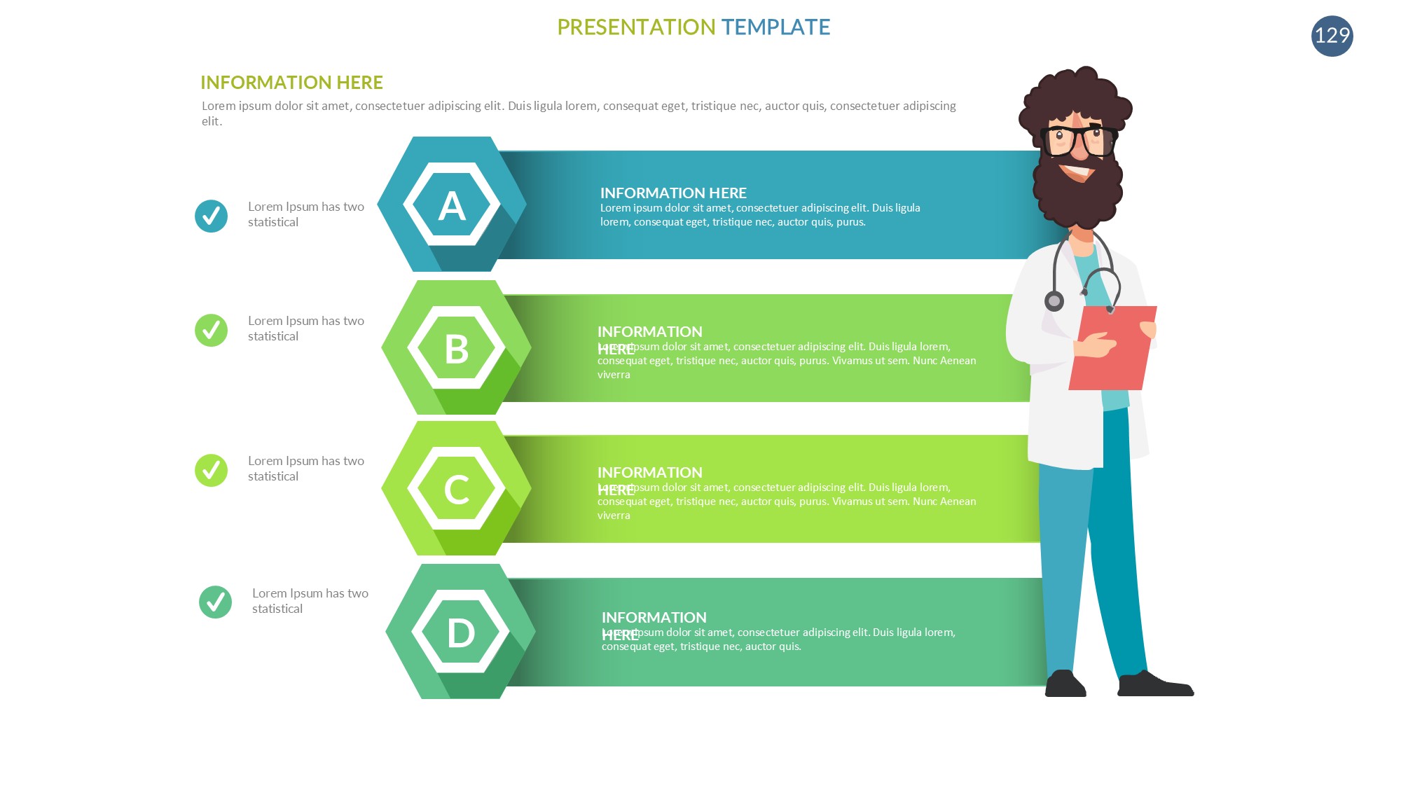 医疗医药图形信息图示PPT模板
