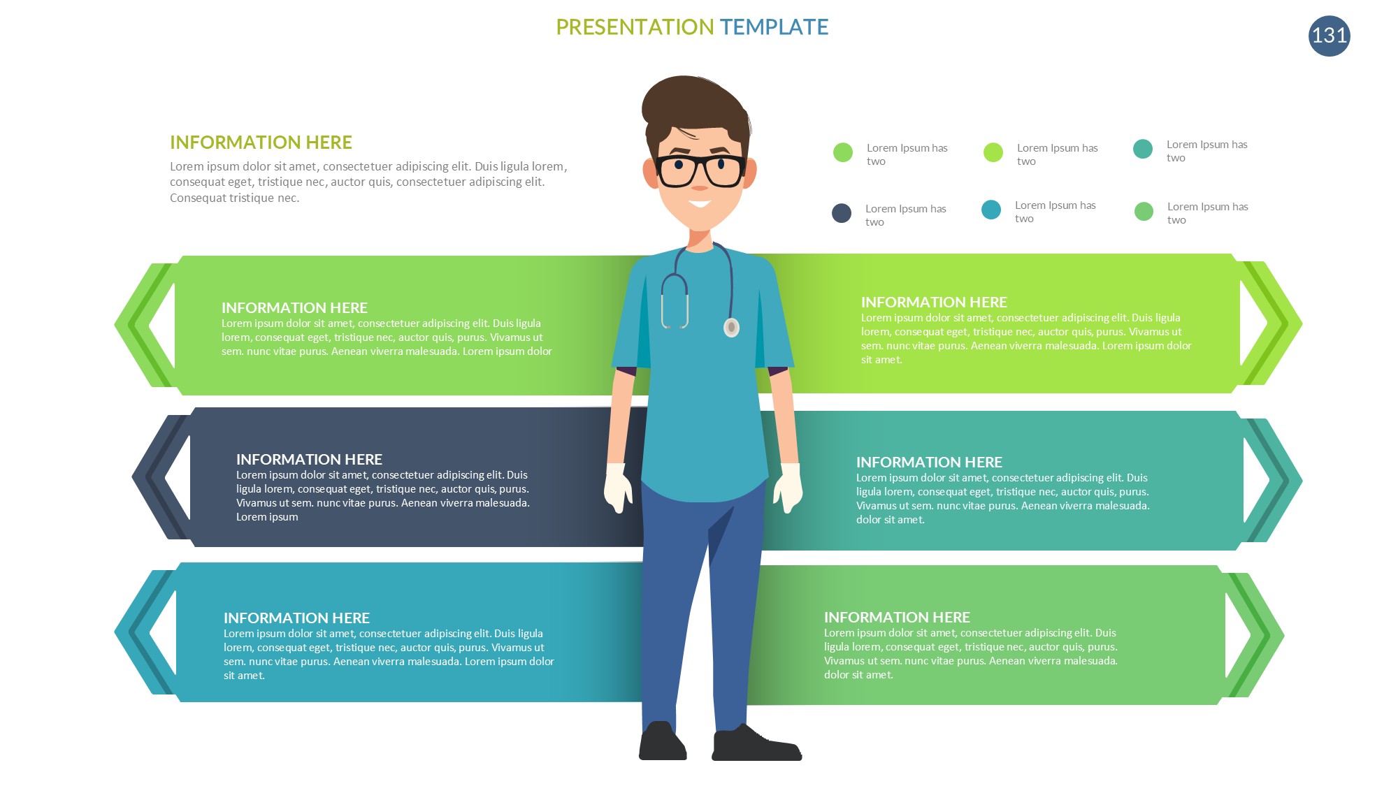 医疗医药图形信息图示PPT模板