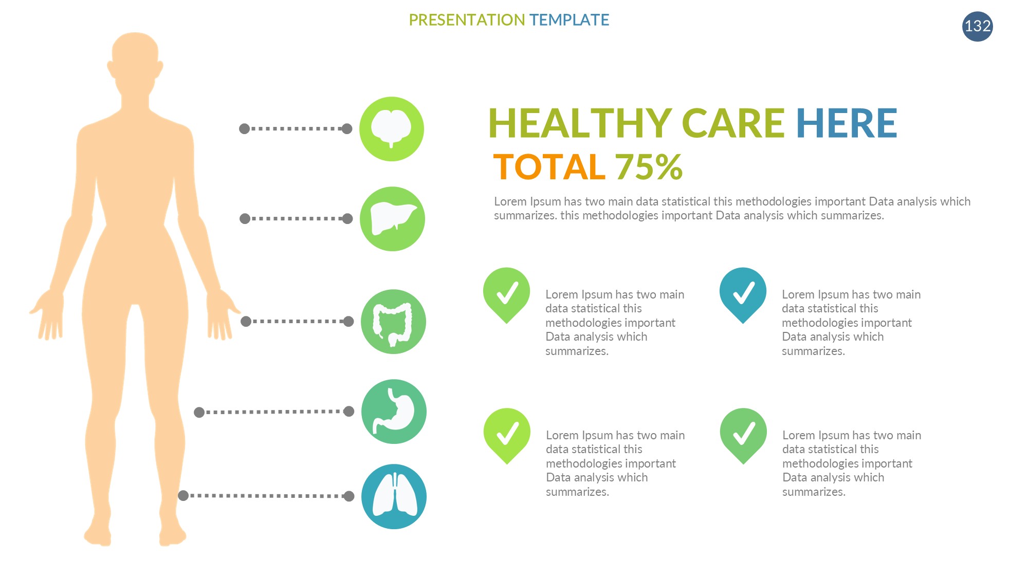 医疗医药图形信息图示PPT模板