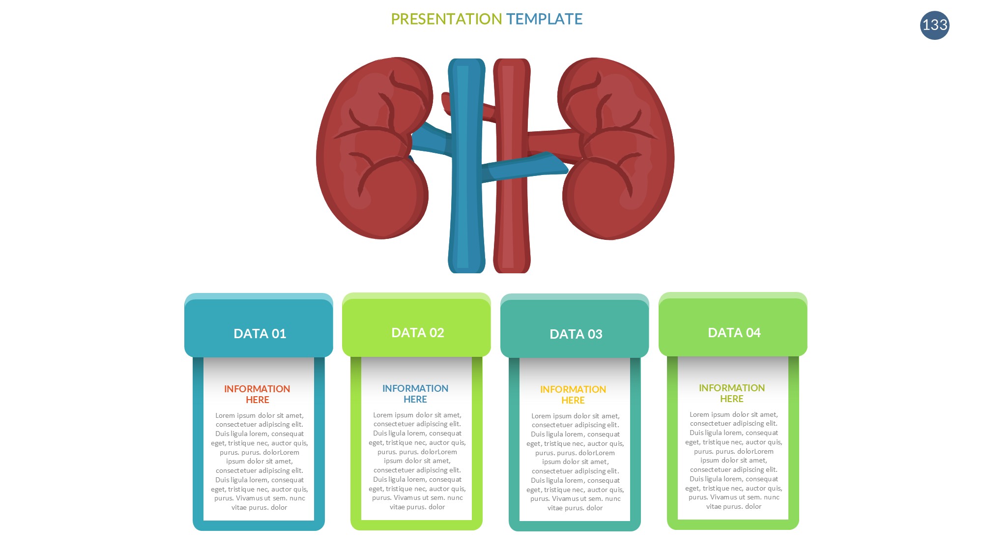 医疗医药图形信息图示PPT模板