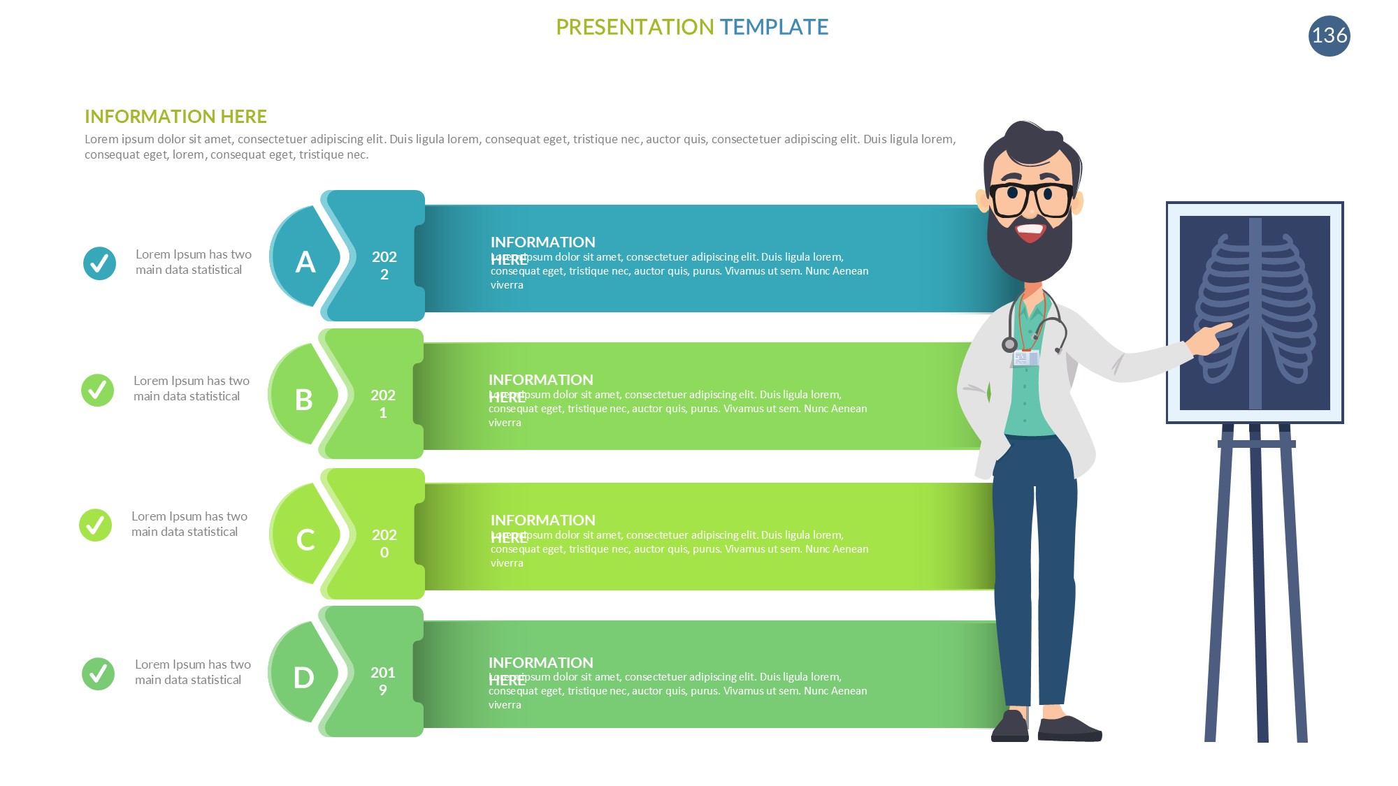 医疗医药图形信息图示PPT模板