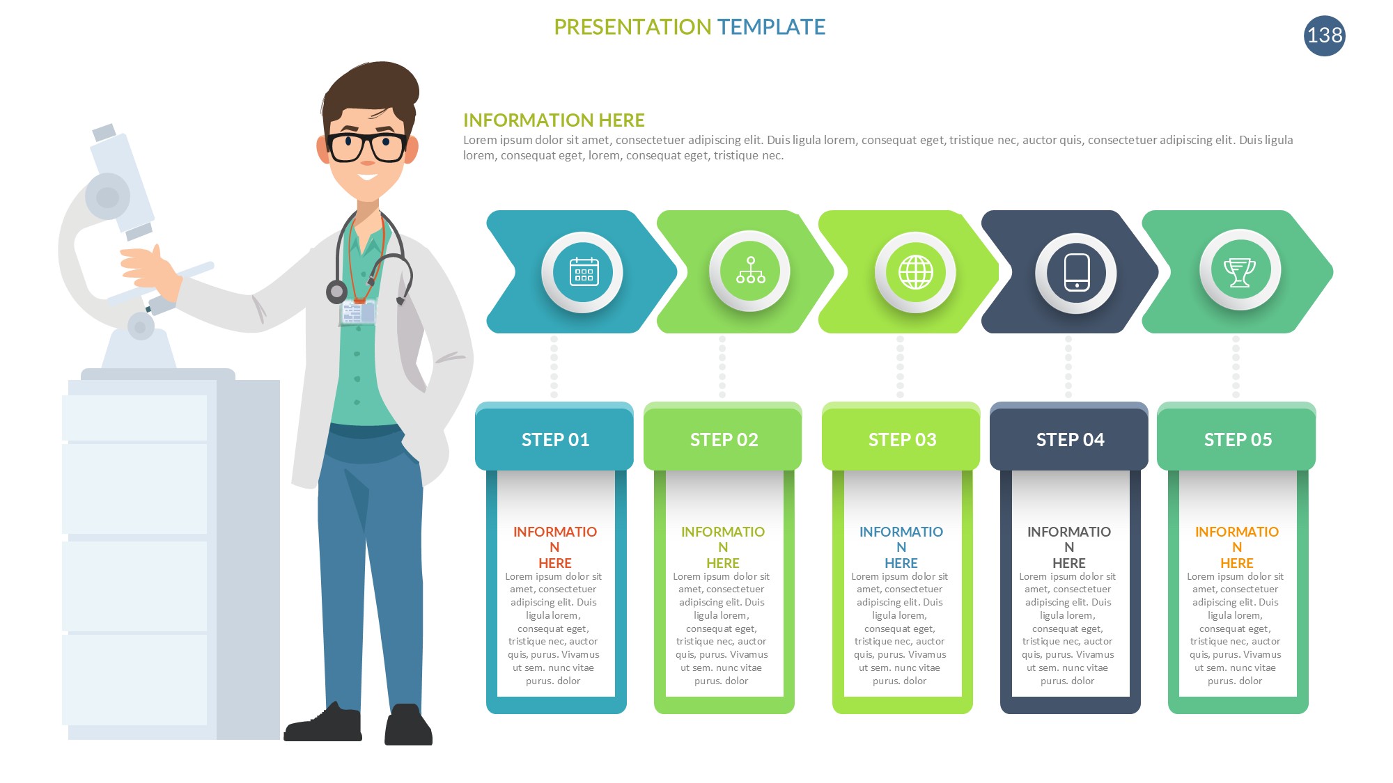 医疗医药图形信息图示PPT模板