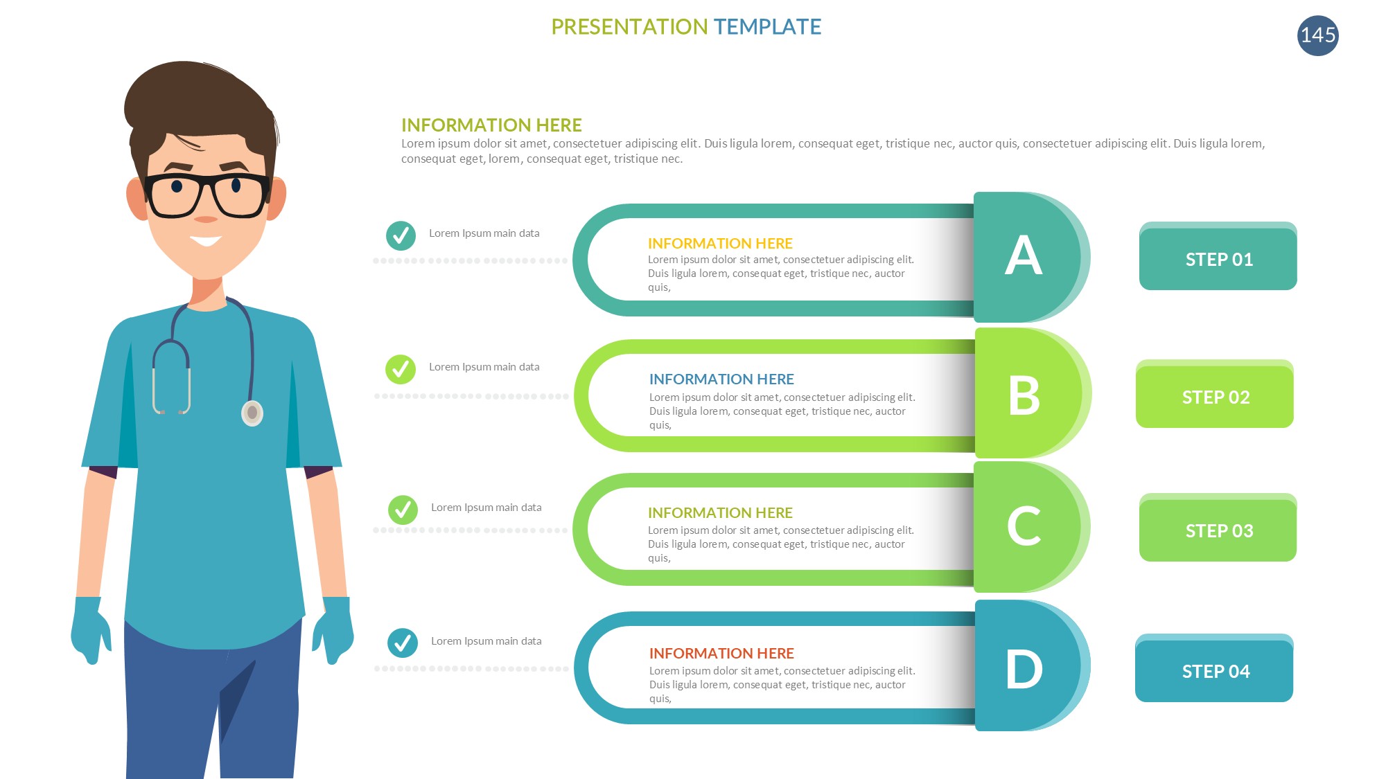 医疗医药图形信息图示PPT模板